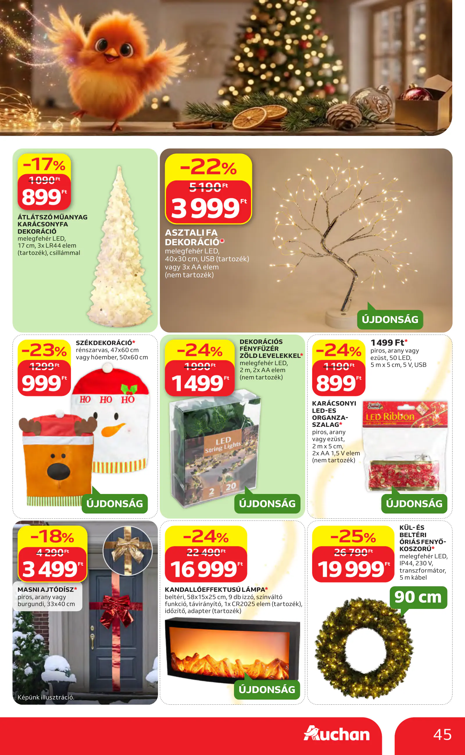 Auchan Karácsonyi ajánlataink, 45. oldal (okt. 22. – nov. 25.)