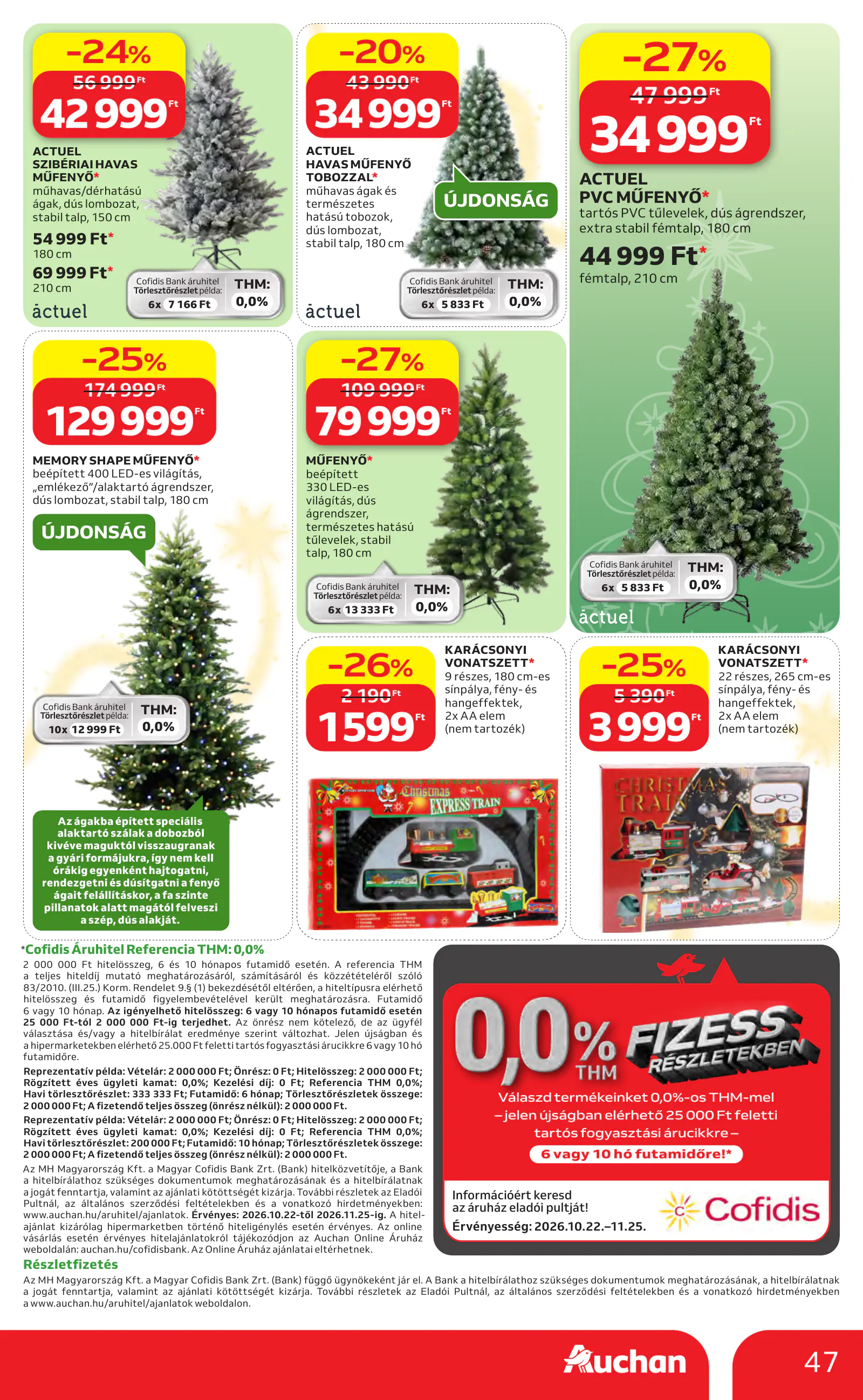 Auchan Karácsonyi ajánlataink, 47. oldal (okt. 22. – nov. 25.)