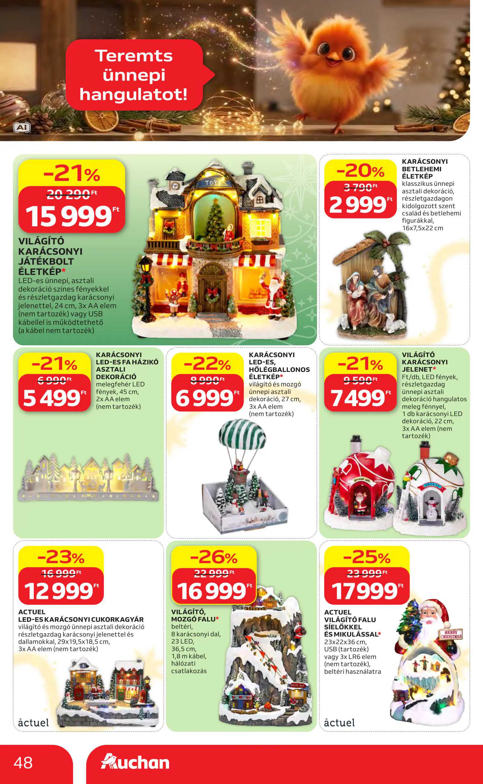 Auchan Karácsonyi ajánlataink, 48. oldal (okt. 22. – nov. 25.)
