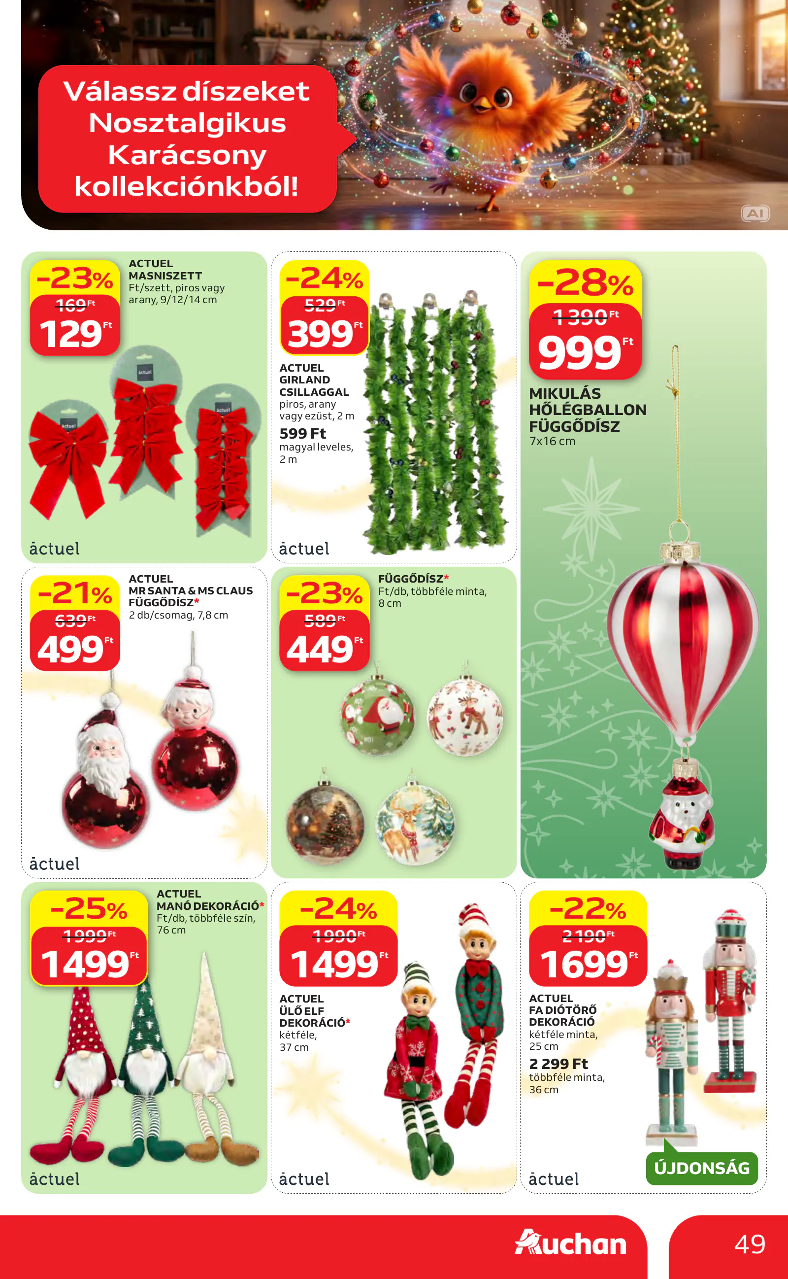 Auchan Karácsonyi ajánlataink, 49. oldal (okt. 22. – nov. 25.)