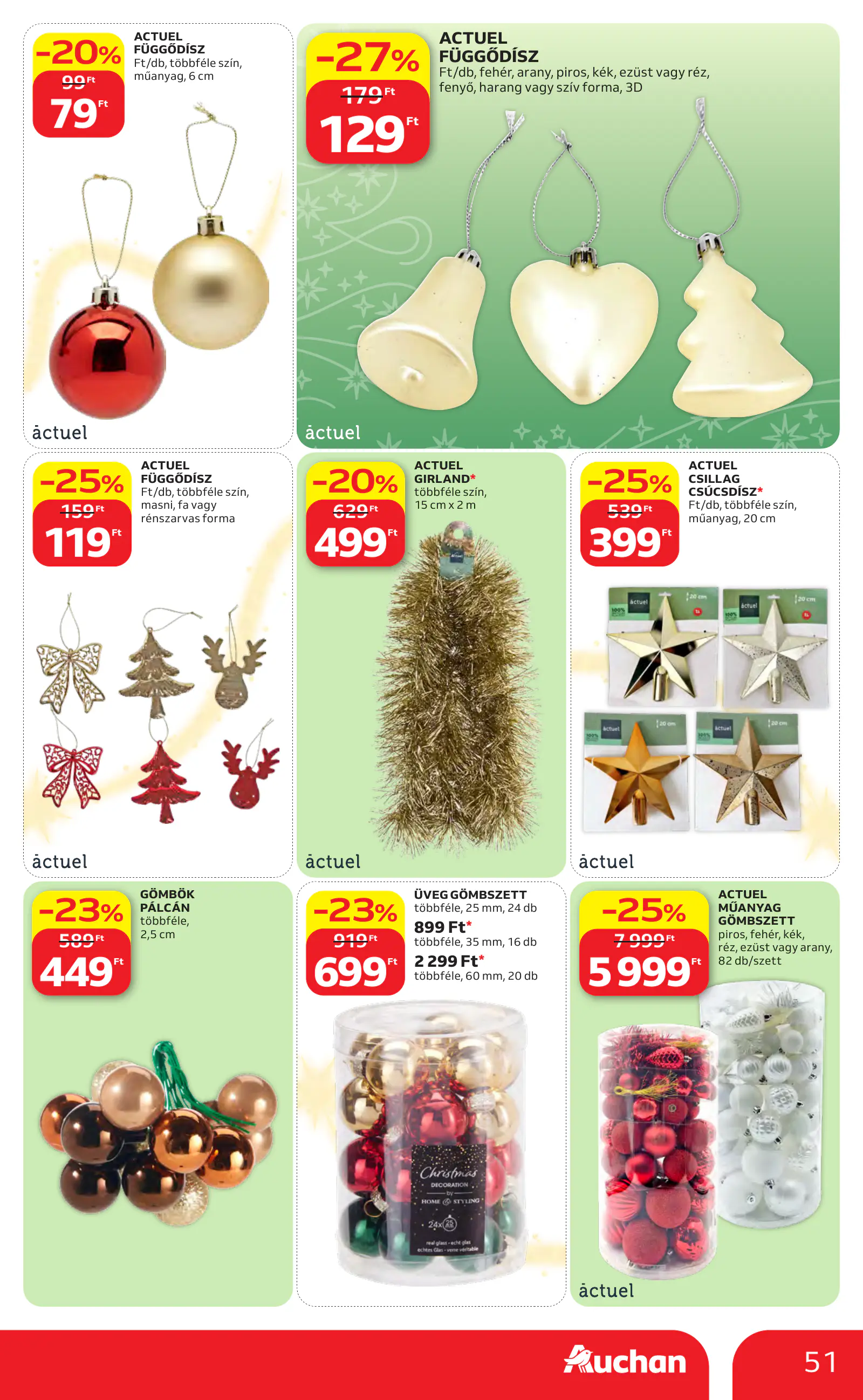 Auchan Karácsonyi ajánlataink, 51. oldal (okt. 22. – nov. 25.)