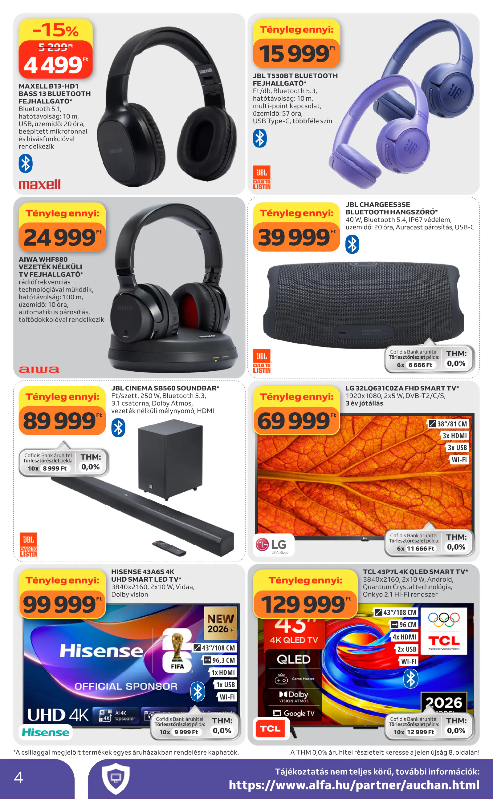 Auchan Műszaki ajánlataink, 4. oldal (okt. 8–14.)