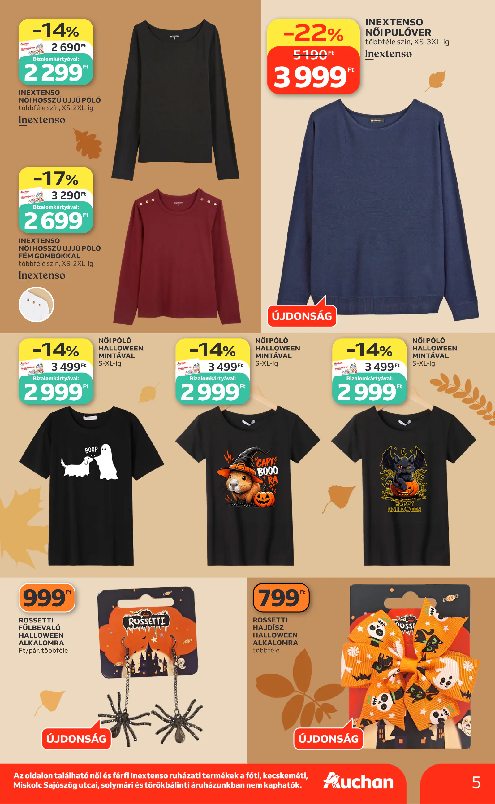 Auchan Őszi ruha ajánlataink, 5. oldal (okt. 1–21.)