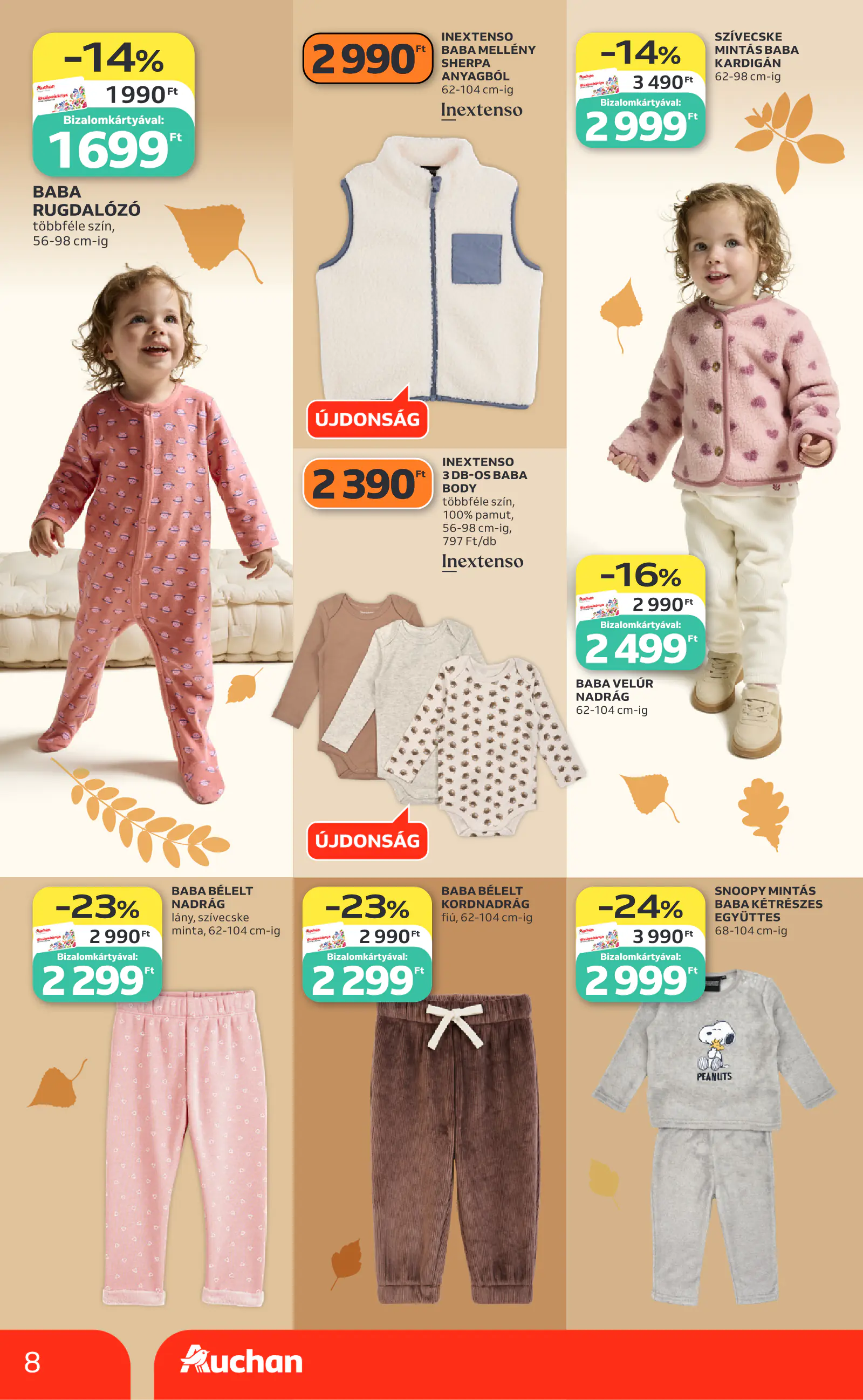 Auchan Őszi ruha ajánlataink, 8. oldal (okt. 1–21.)