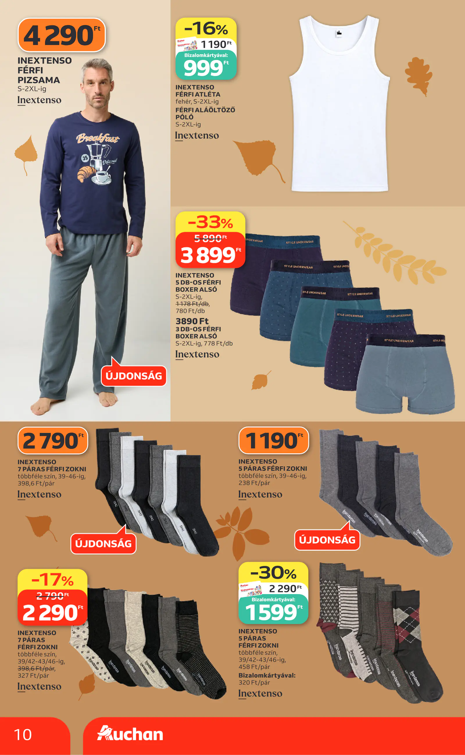 Auchan Őszi ruha ajánlataink, 10. oldal (okt. 1–21.)