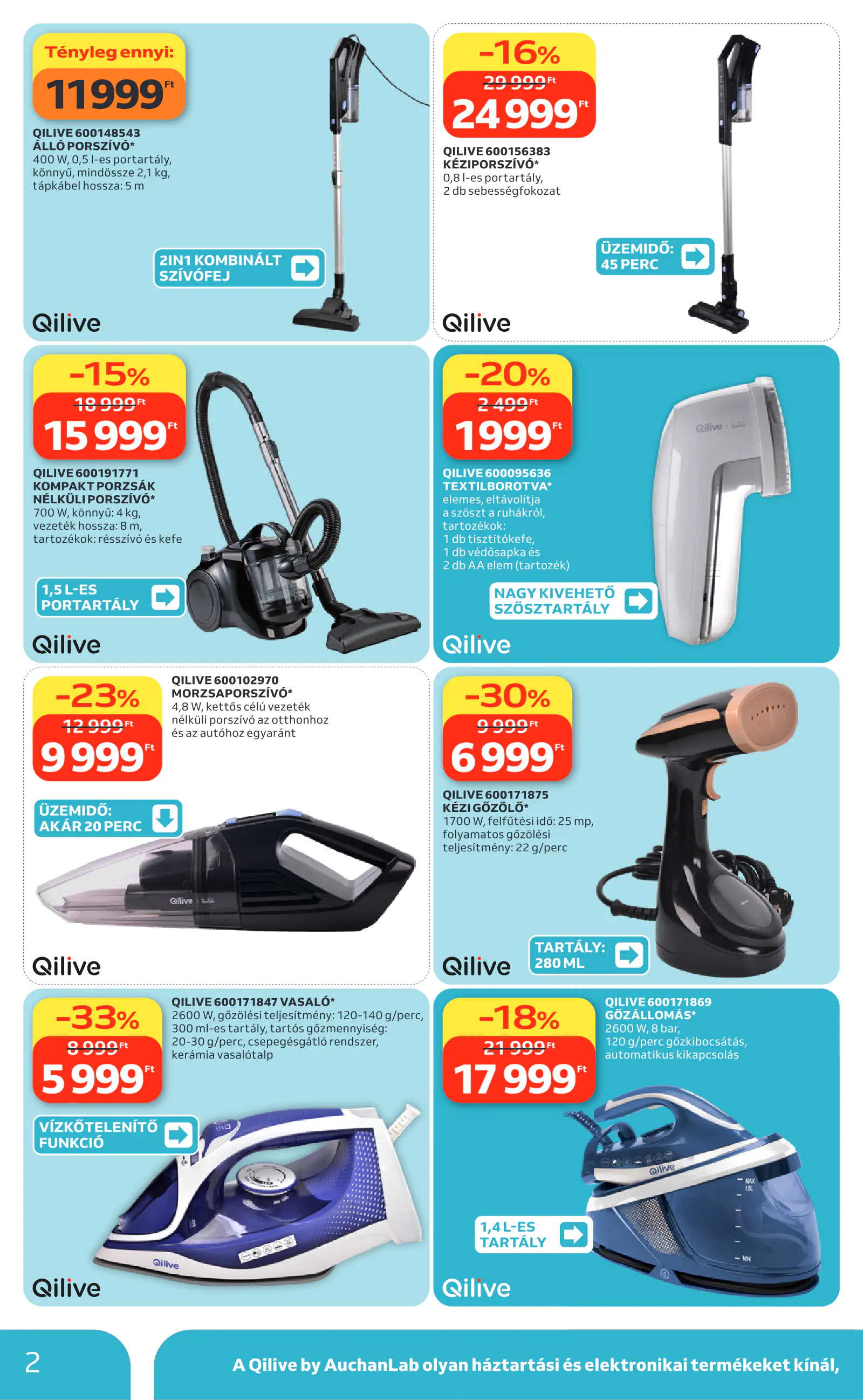 Auchan Qilive ajánlataink, 2. oldal (okt. 8–28.)