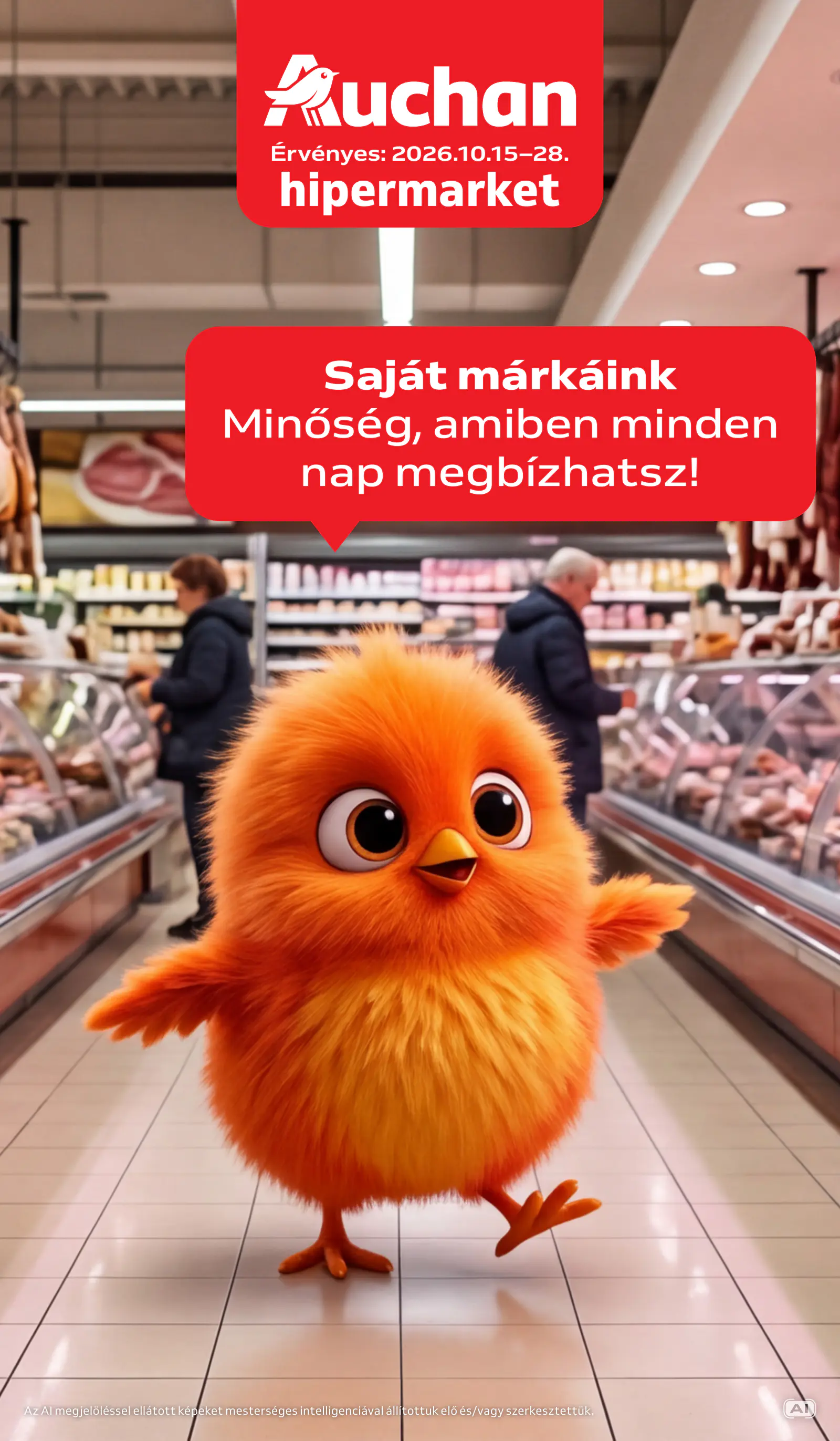 Auchan Sajátmárkás ajánlataink, 1. oldal (okt. 15–21.)