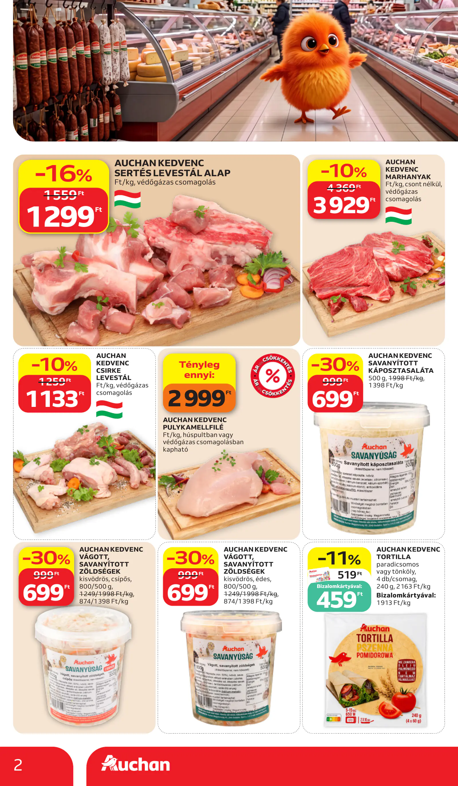 Auchan Sajátmárkás ajánlataink, 2. oldal (okt. 15–21.)