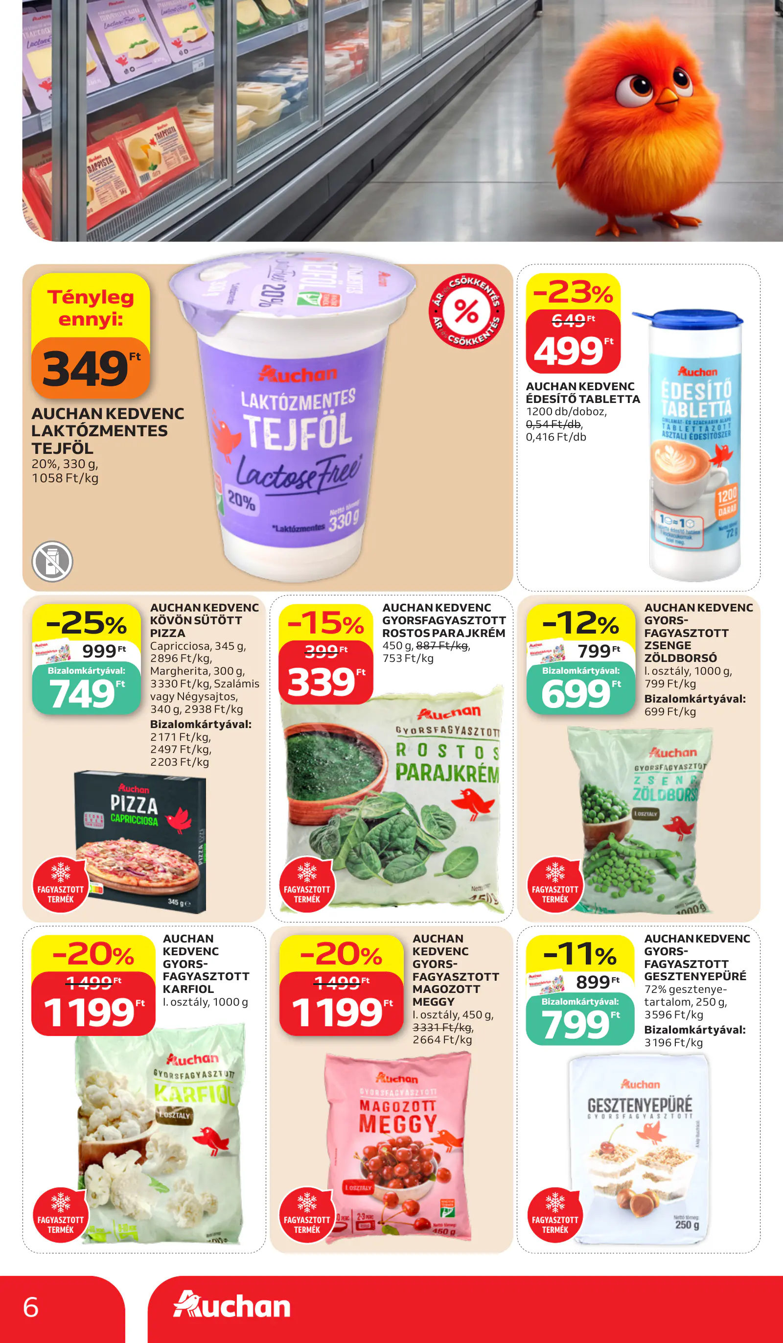 Auchan Sajátmárkás ajánlataink, 6. oldal (okt. 15–21.)