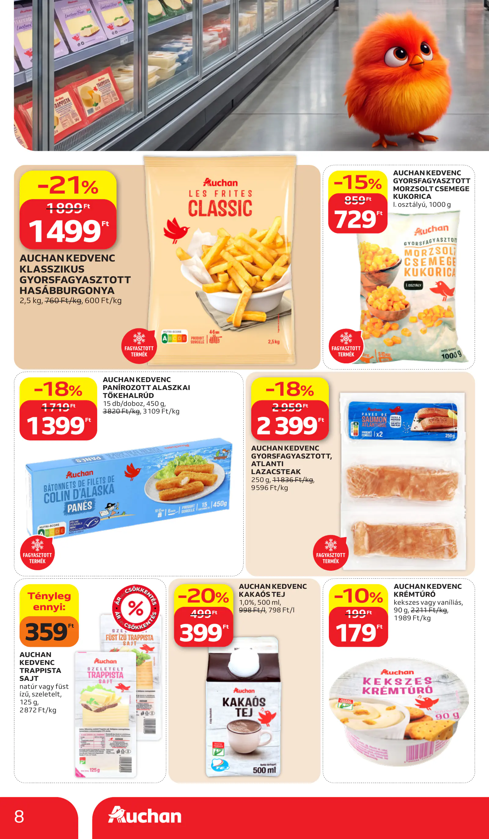Auchan Sajátmárkás ajánlataink, 8. oldal (okt. 15–21.)