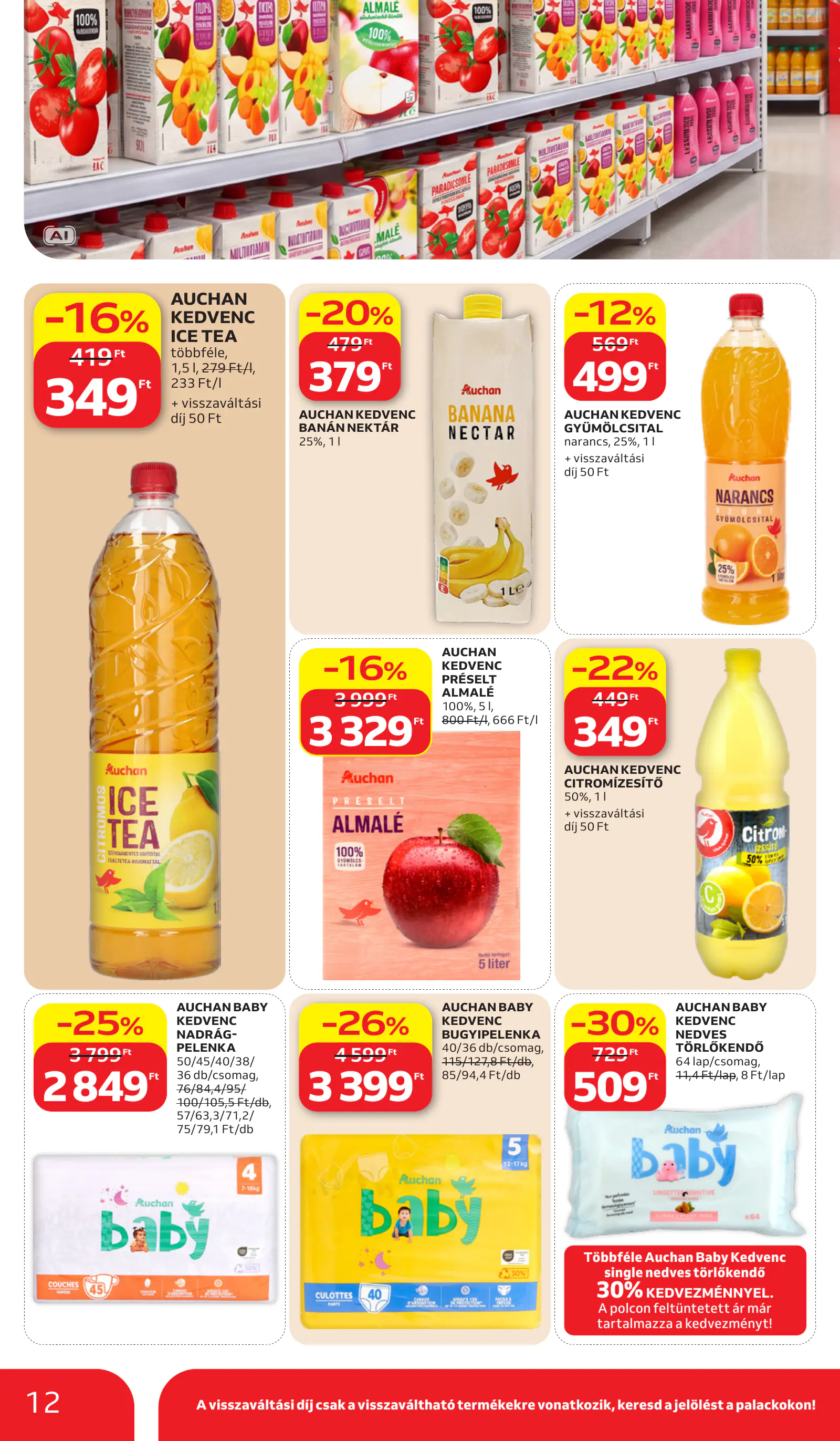 Auchan Sajátmárkás ajánlataink, 12. oldal (okt. 15–21.)