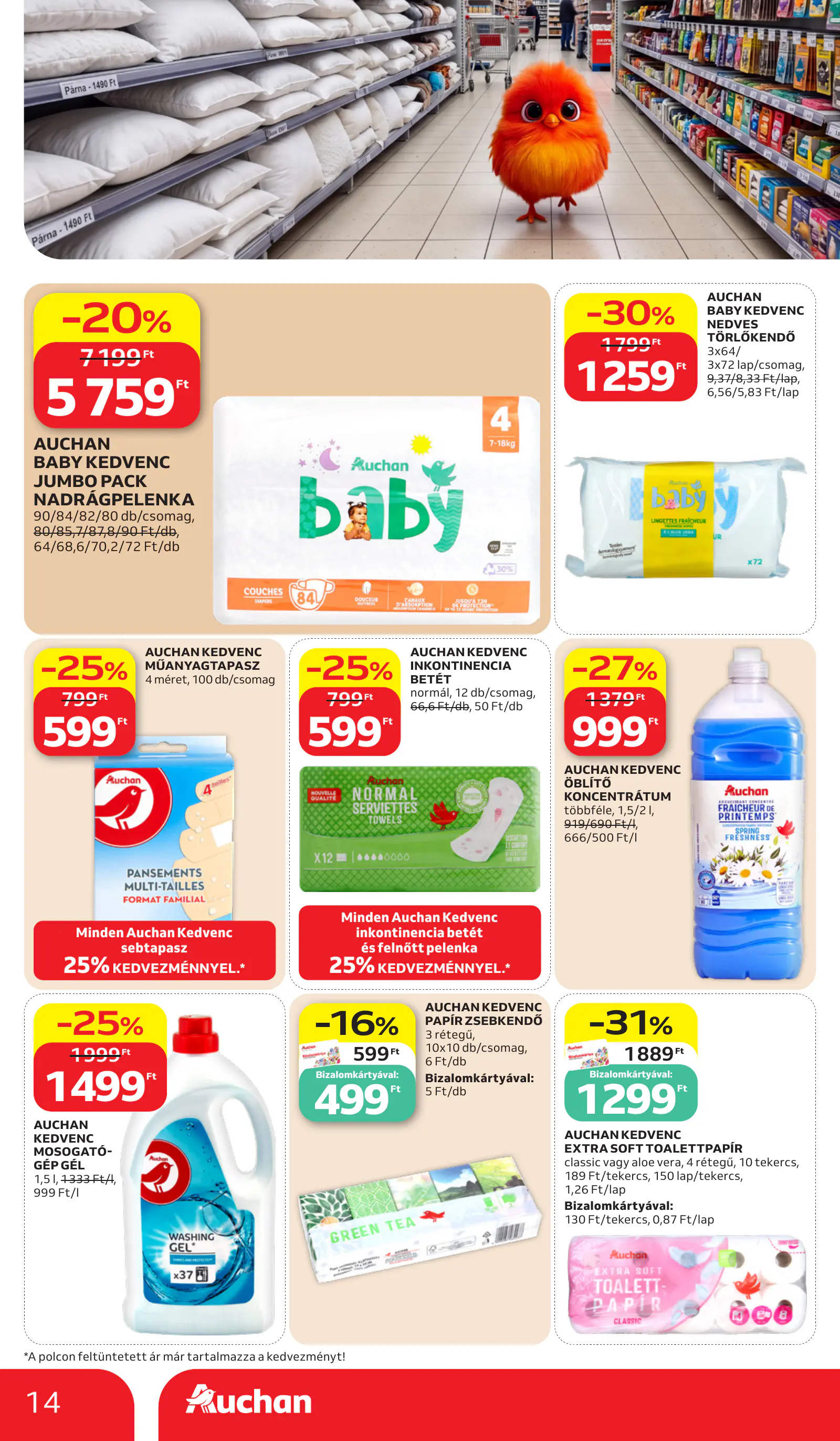 Auchan Sajátmárkás ajánlataink, 14. oldal (okt. 15–21.)