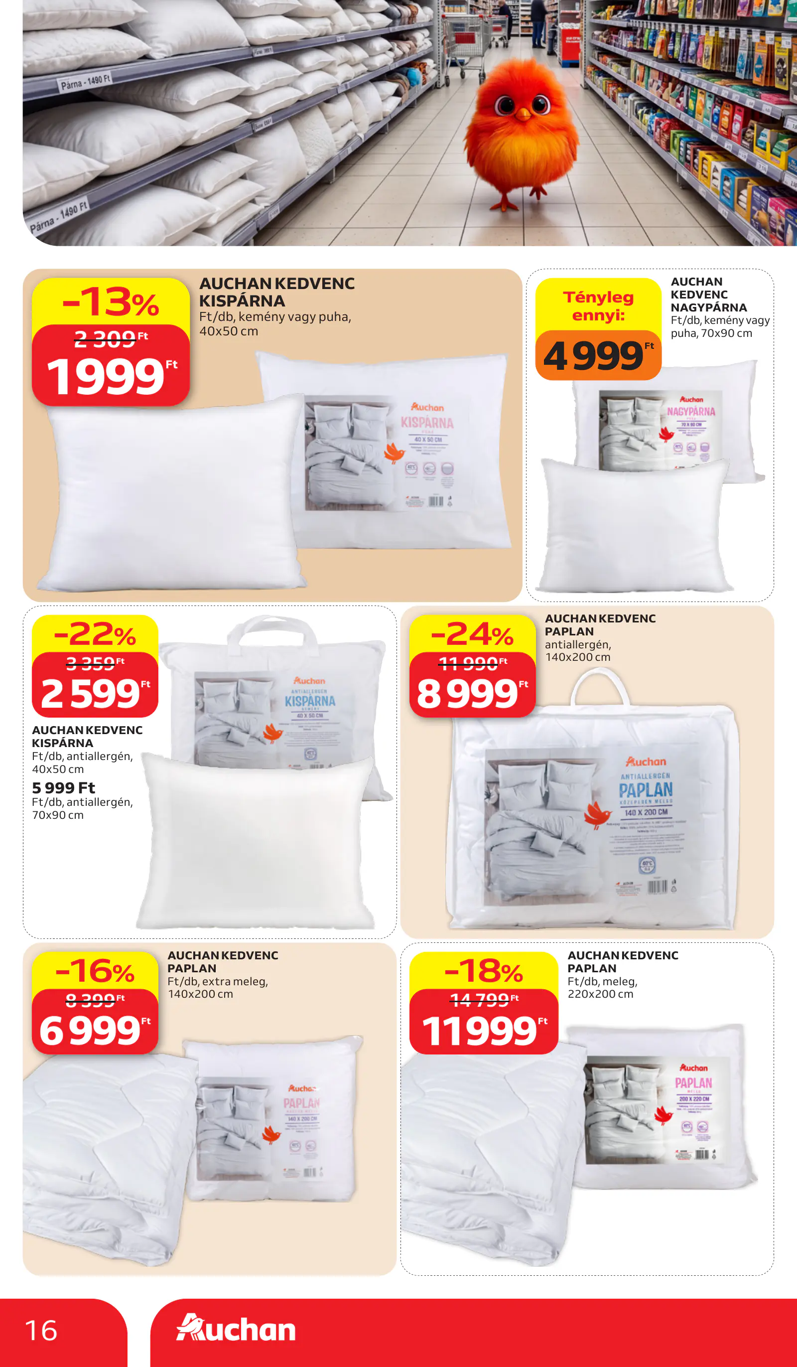 Auchan Sajátmárkás ajánlataink, 16. oldal (okt. 15–21.)