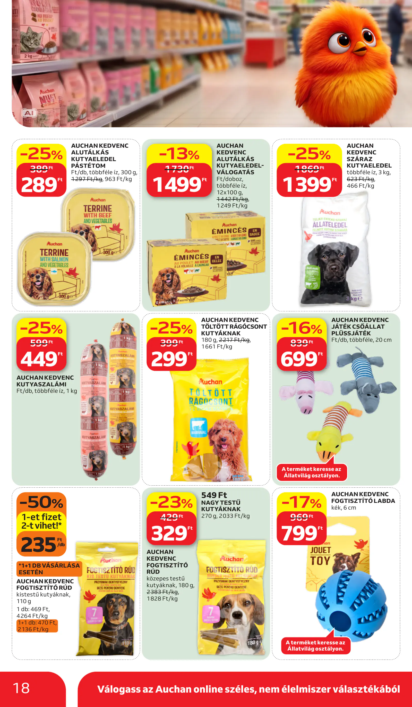 Auchan Sajátmárkás ajánlataink, 18. oldal (okt. 15–21.)