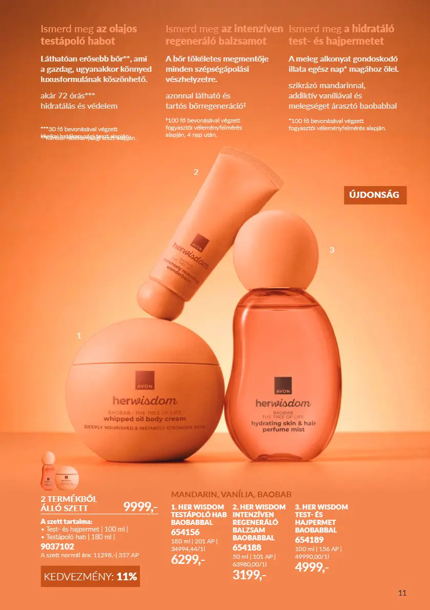 Avon digitális brosúra C10, 11. oldal (okt. 1–31.)