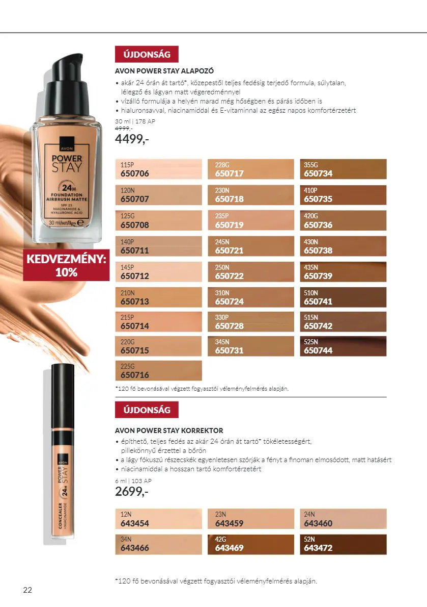 Avon digitális brosúra C10, 22. oldal (okt. 1–31.)