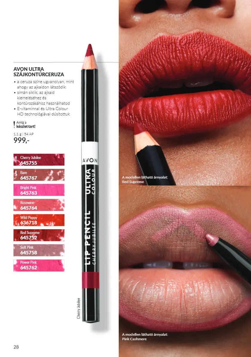 Avon digitális brosúra C10, 28. oldal (okt. 1–31.)