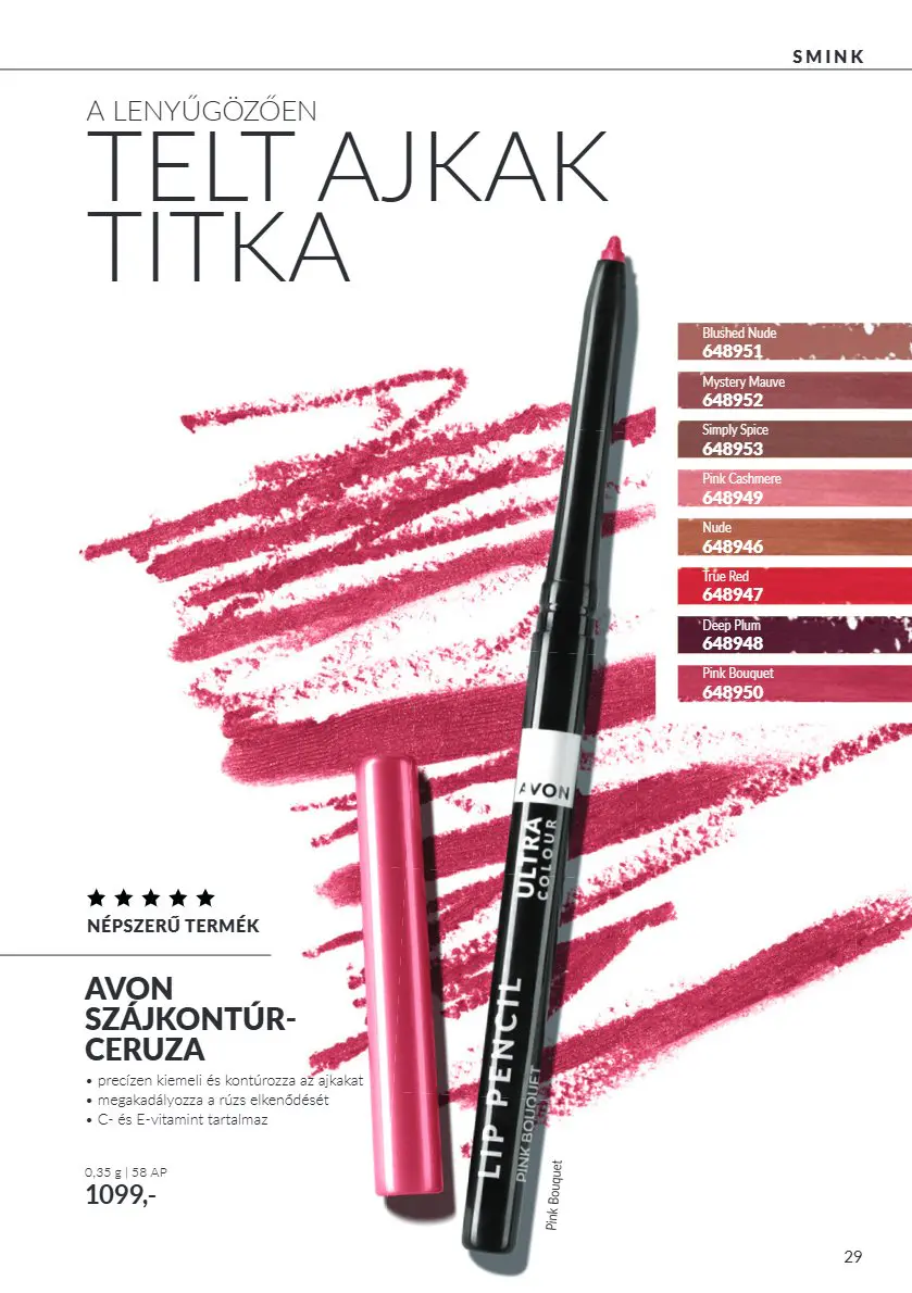 Avon digitális brosúra C10, 29. oldal (okt. 1–31.)