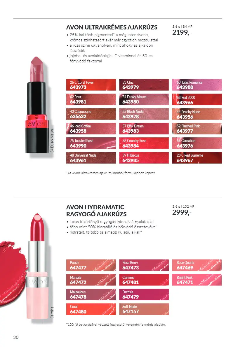 Avon digitális brosúra C10, 30. oldal (okt. 1–31.)