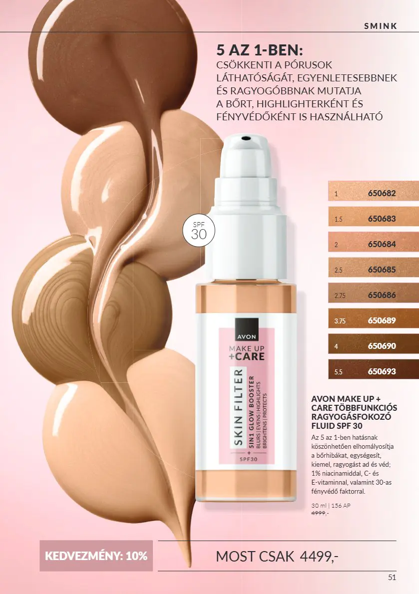 Avon digitális brosúra C10, 51. oldal (okt. 1–31.)