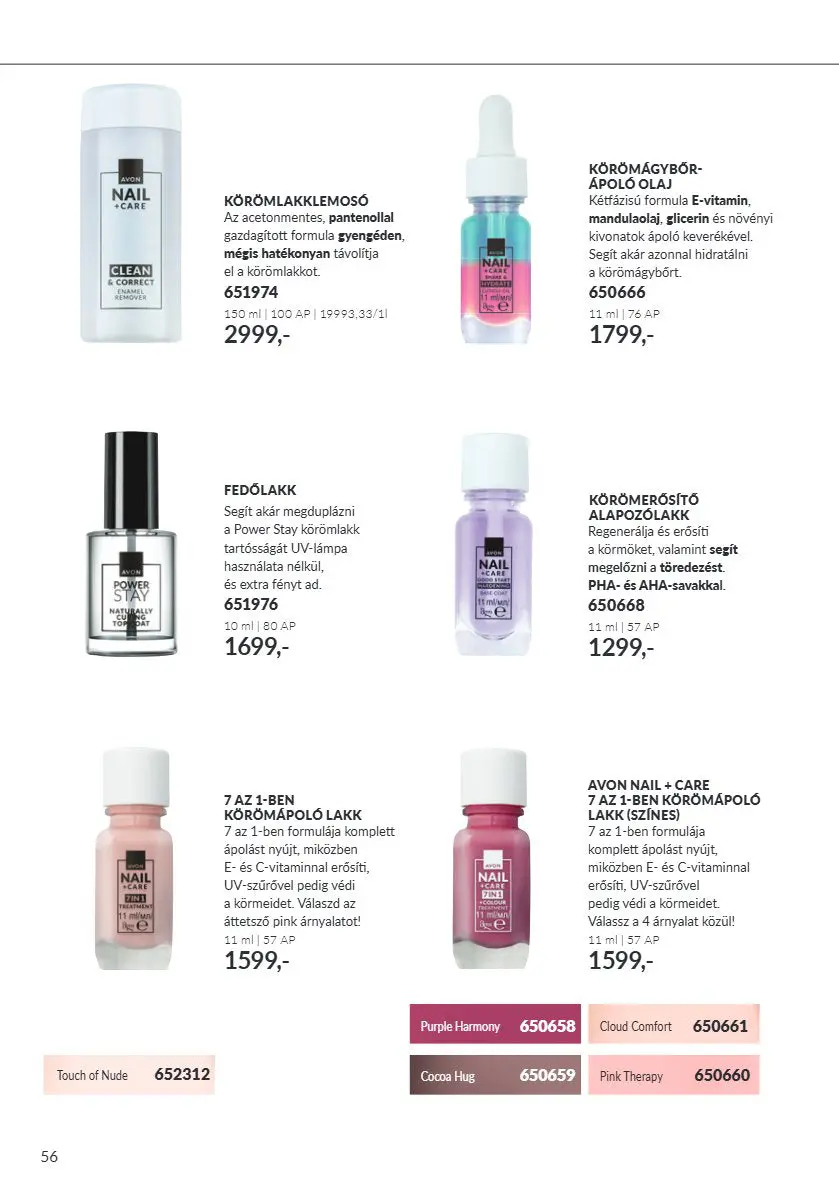 Avon digitális brosúra C10, 56. oldal (okt. 1–31.)
