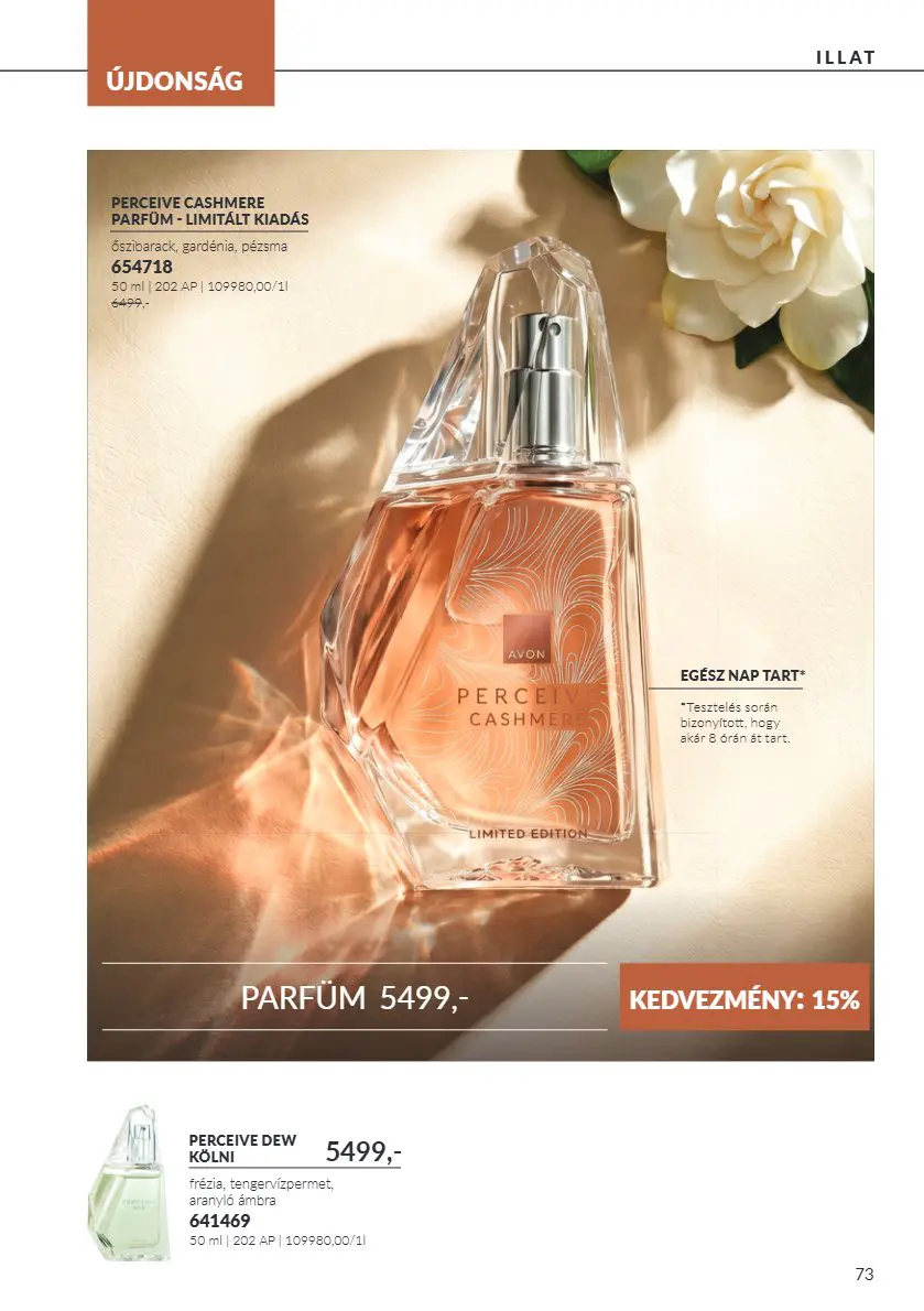 Avon digitális brosúra C10, 73. oldal (okt. 1–31.)