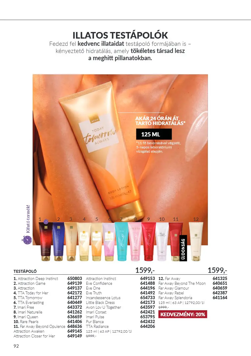 Avon digitális brosúra C10, 92. oldal (okt. 1–31.)