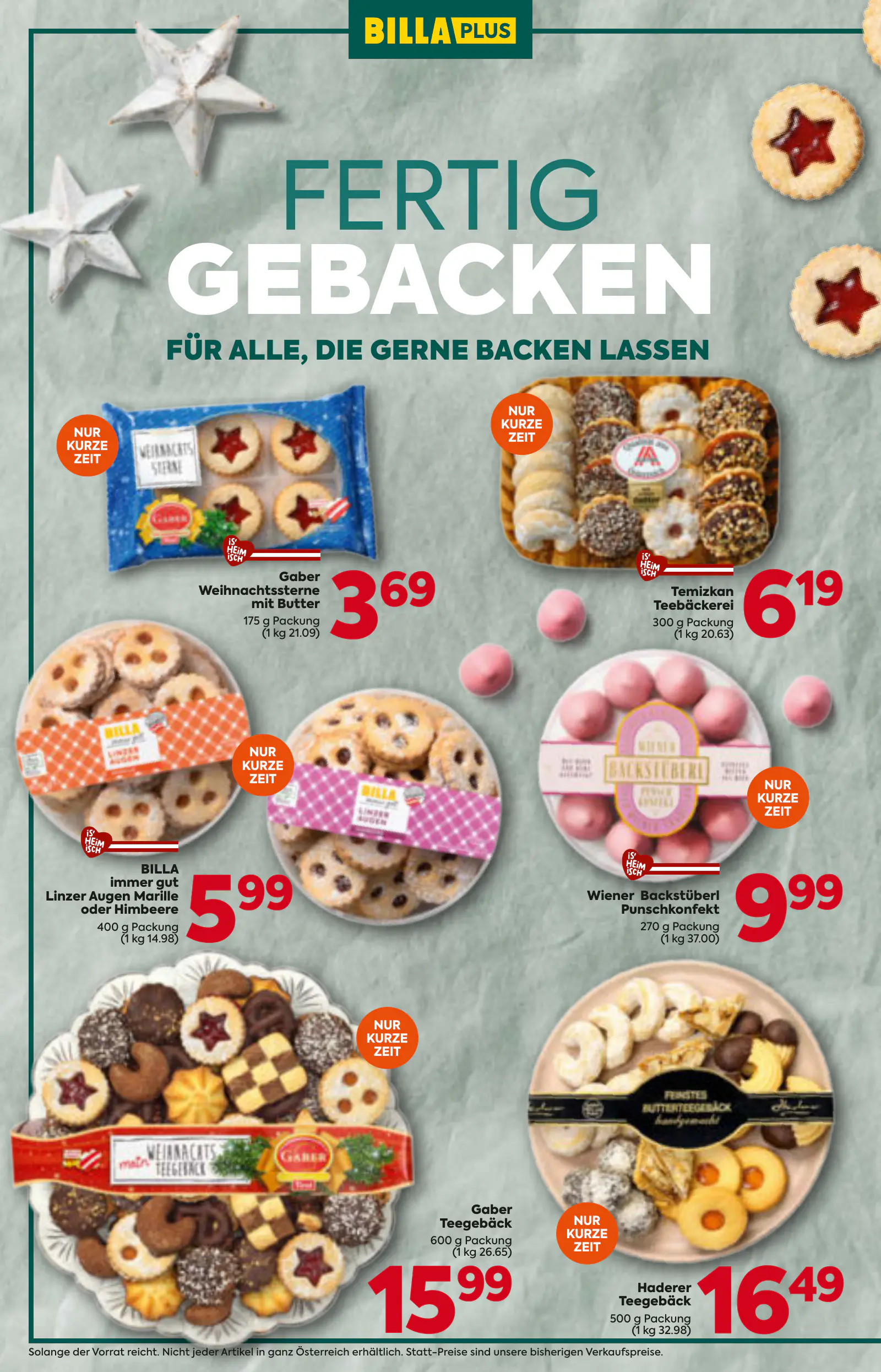 Billa Ausztria akciós újság, 18. oldal (okt. 22. – dec. 16.)
