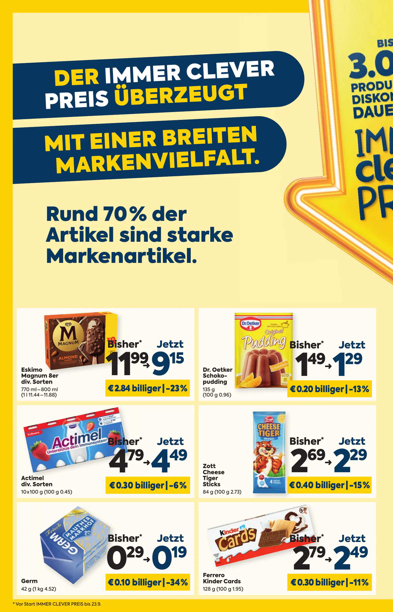 Billa Ausztria KW44, Immer Clever Preis, 4. oldal (okt. 29. – nov. 4.)