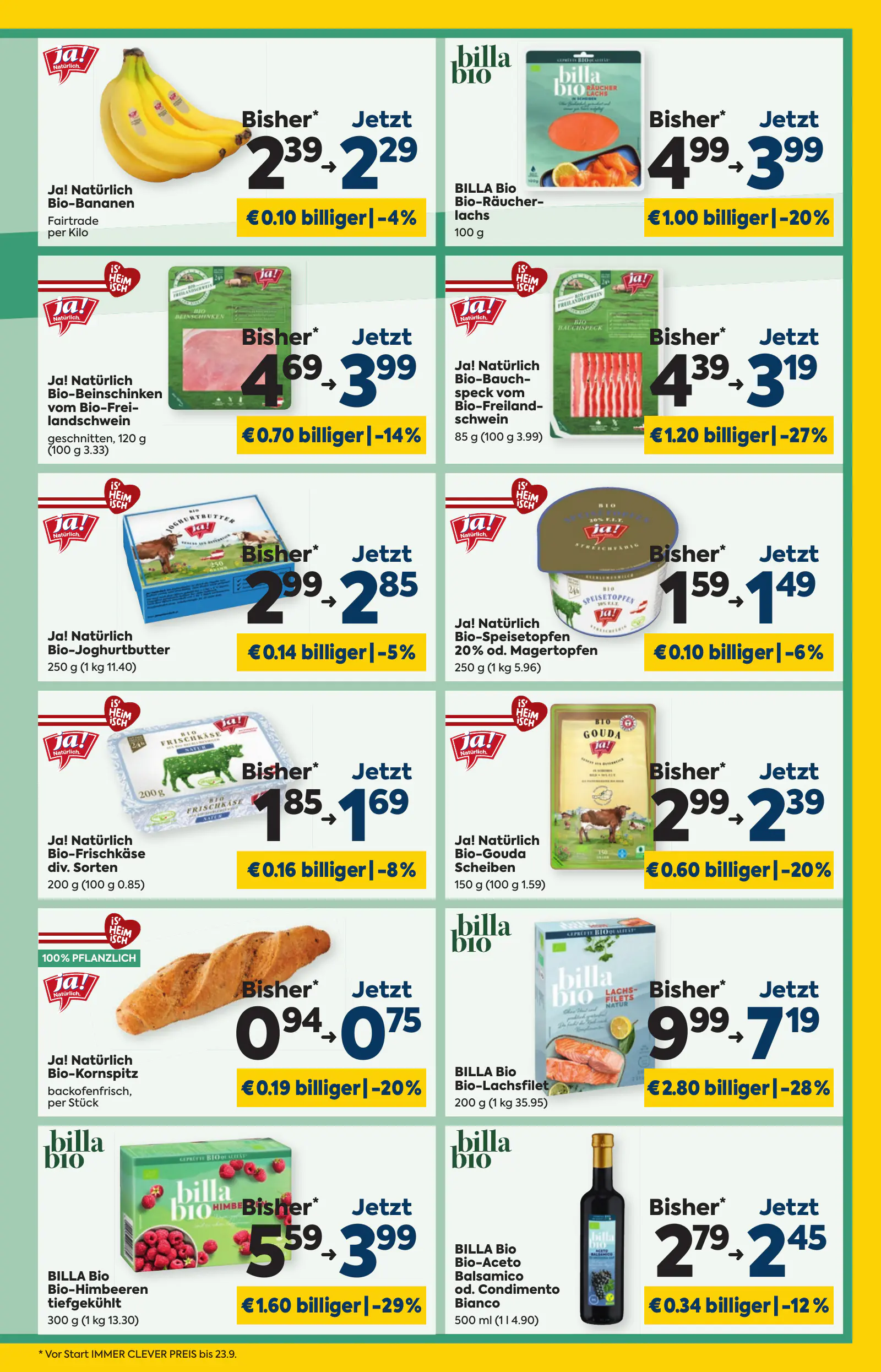 Billa Ausztria KW44, Immer Clever Preis, 9. oldal (okt. 29. – nov. 4.)