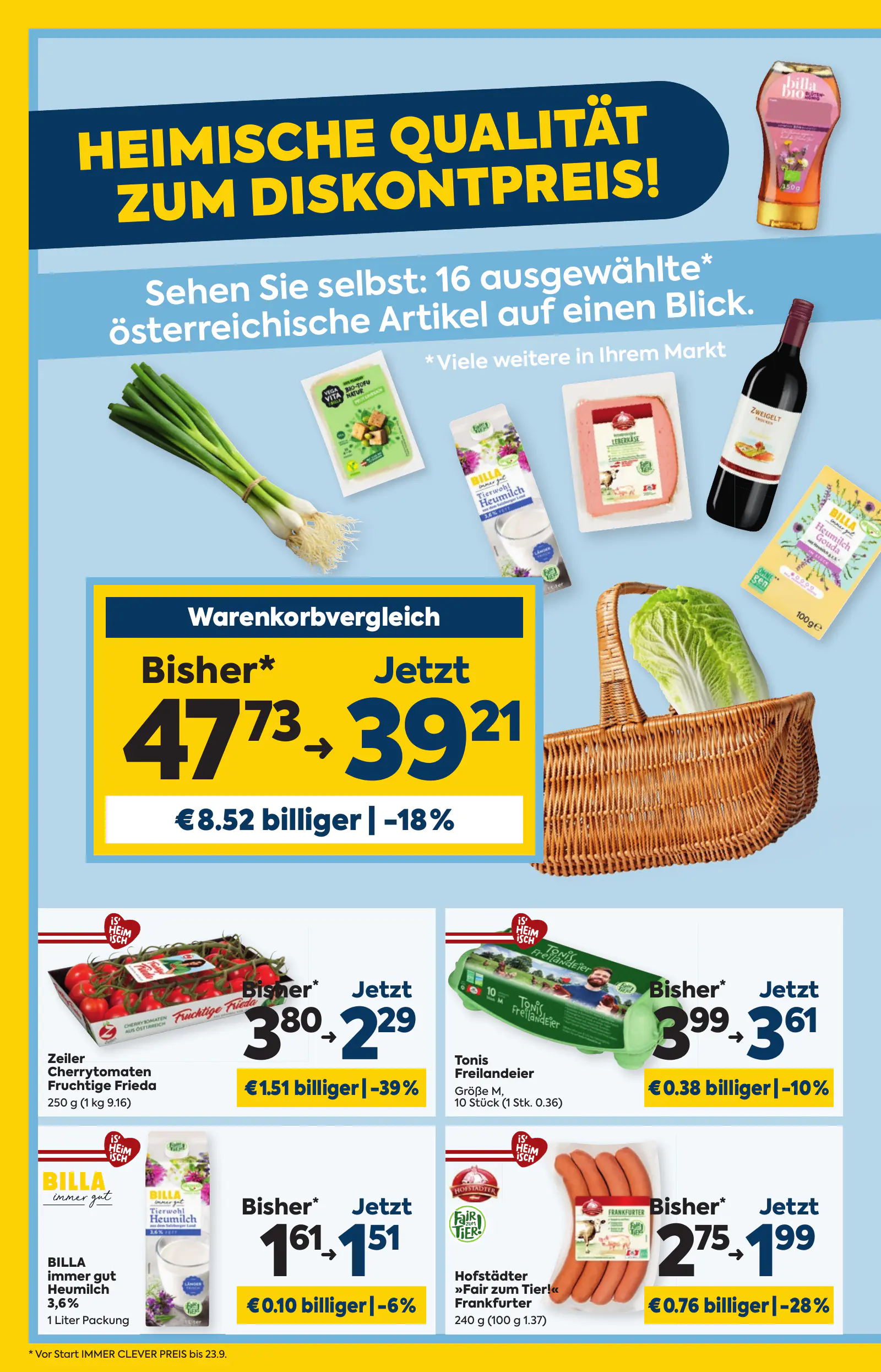 Billa Ausztria KW44, Immer Clever Preis, 10. oldal (okt. 29. – nov. 4.)