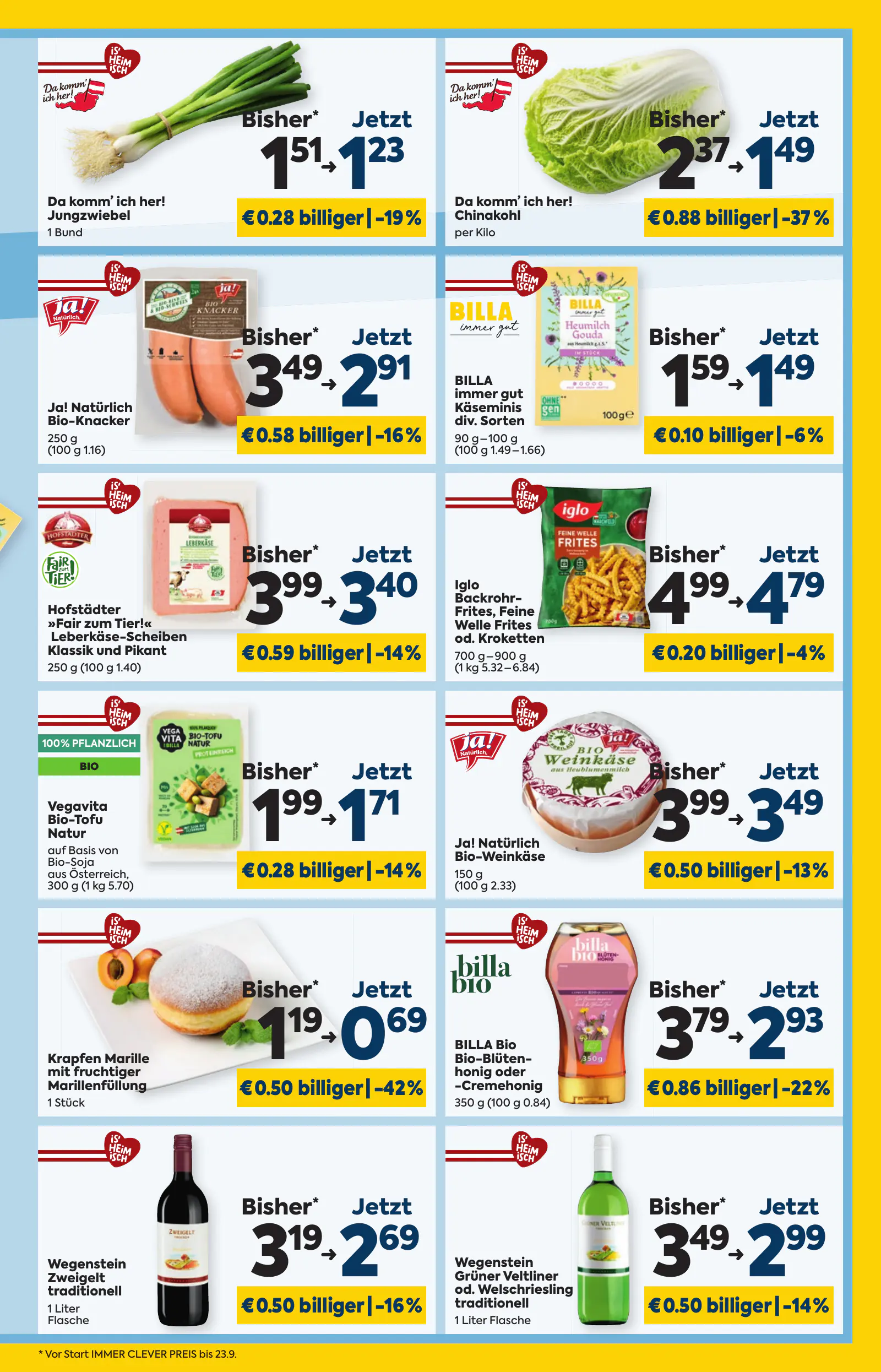 Billa Ausztria KW44, Immer Clever Preis, 11. oldal (okt. 29. – nov. 4.)