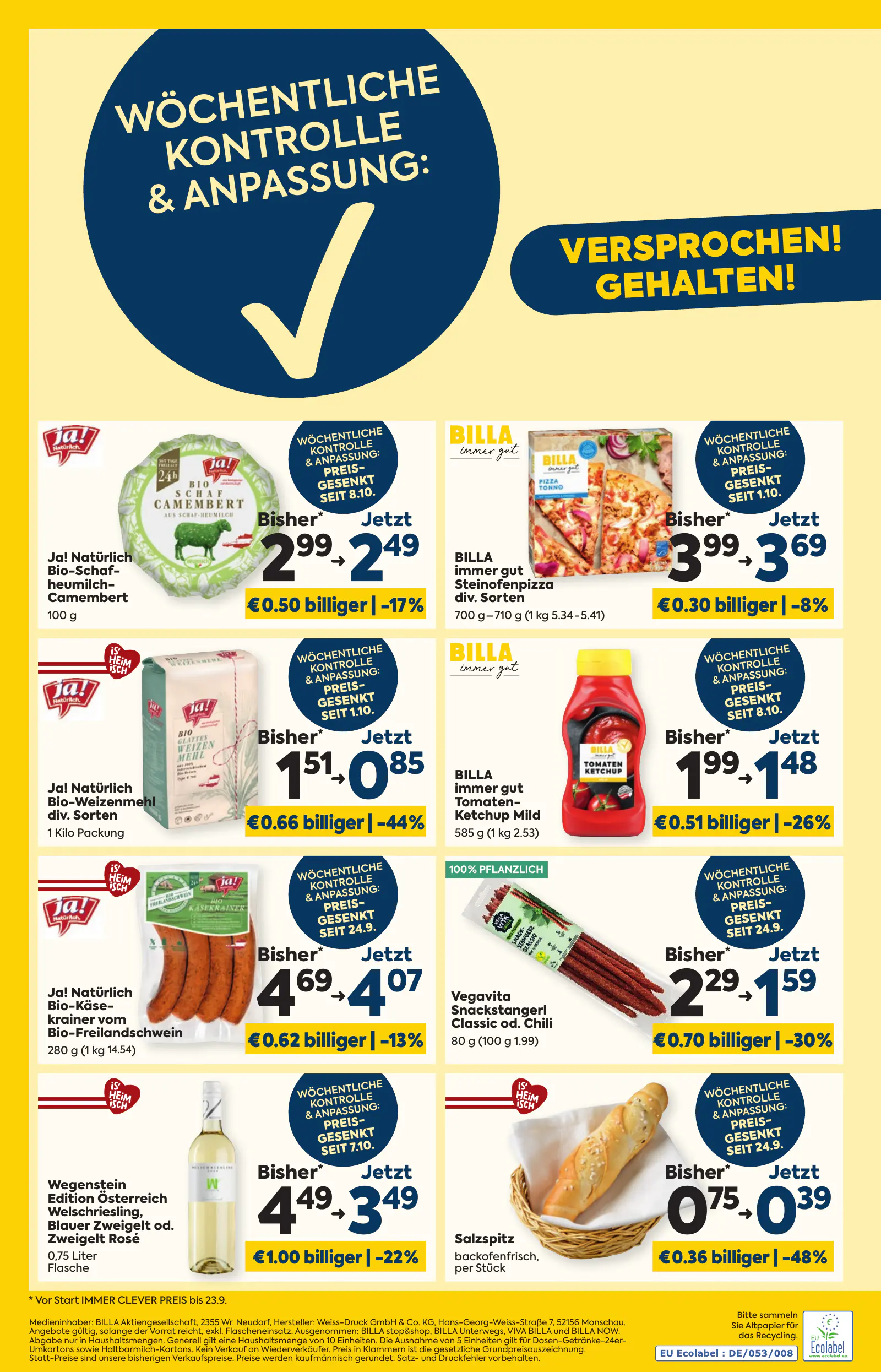 Billa Ausztria KW44, Immer Clever Preis, 16. oldal (okt. 29. – nov. 4.)
