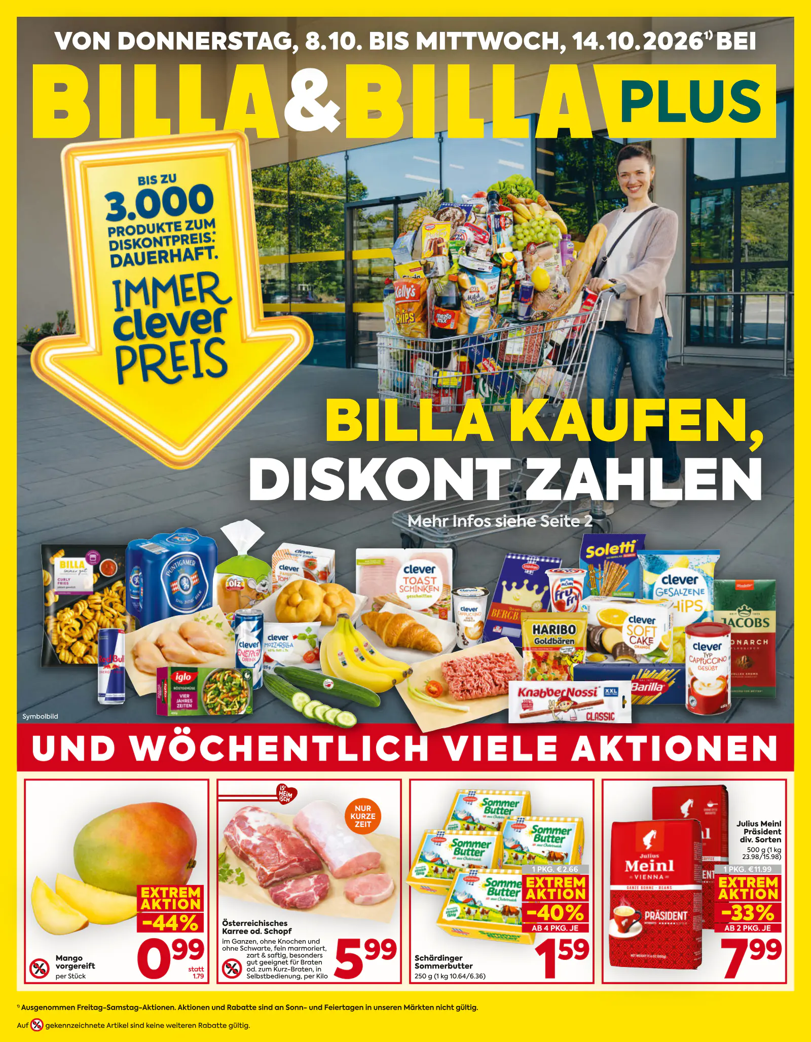 Billa Ausztria Wien, 1. oldal (okt. 8–14.)
