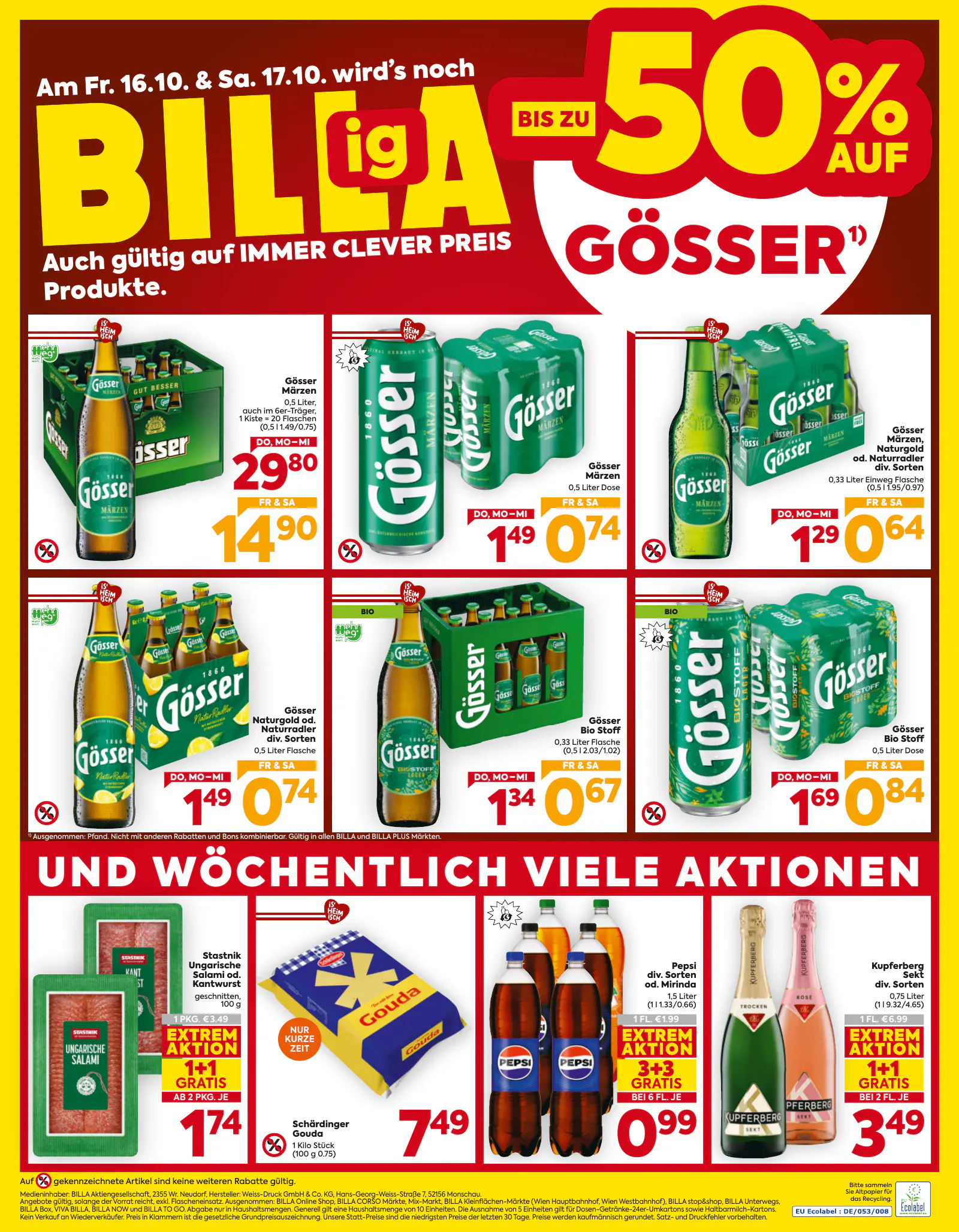 Billa Ausztria Wien, 16. oldal (okt. 15–21.)