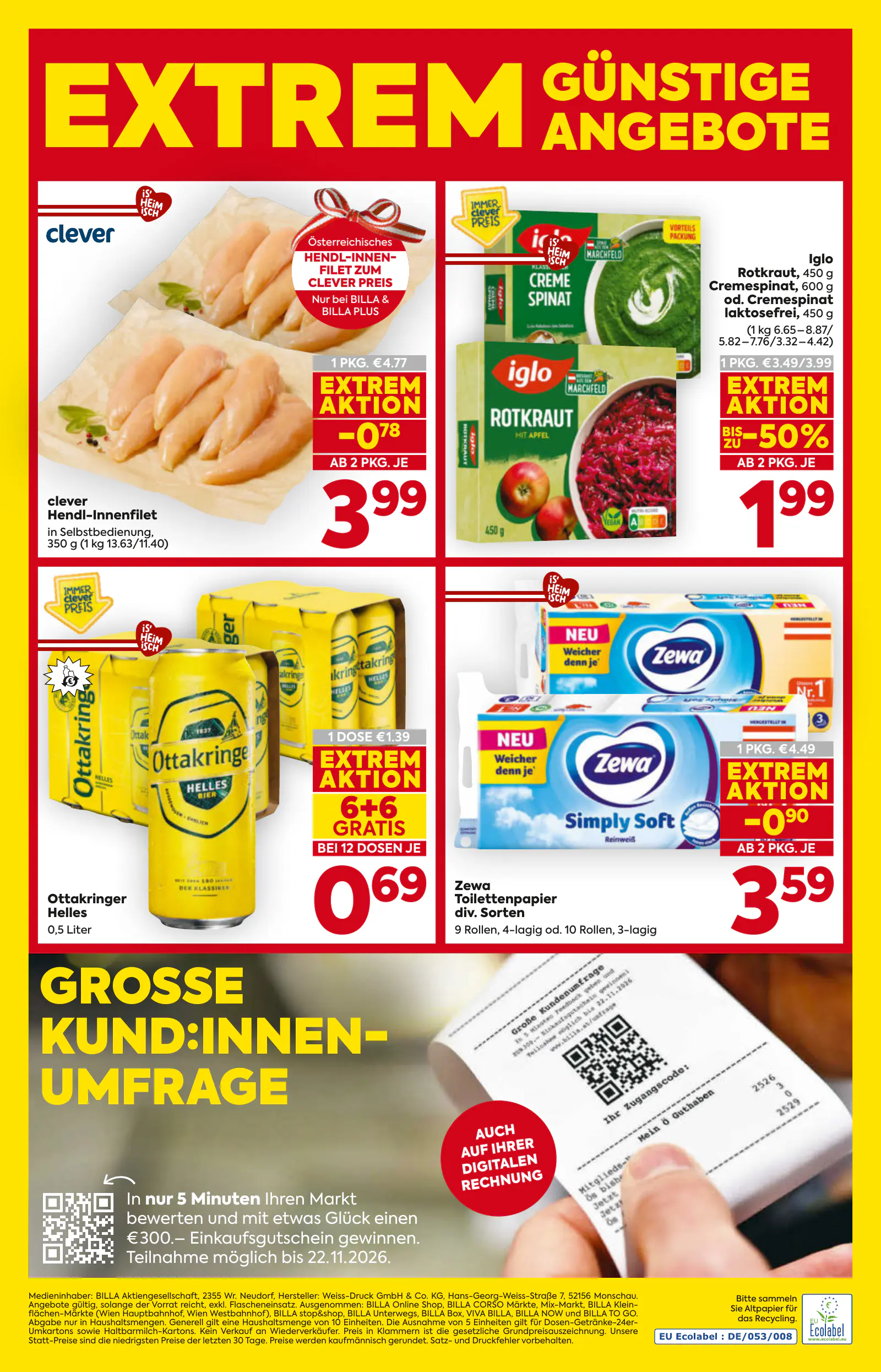 Billa Ausztria Wien, 20. oldal (okt. 29. – nov. 4.)