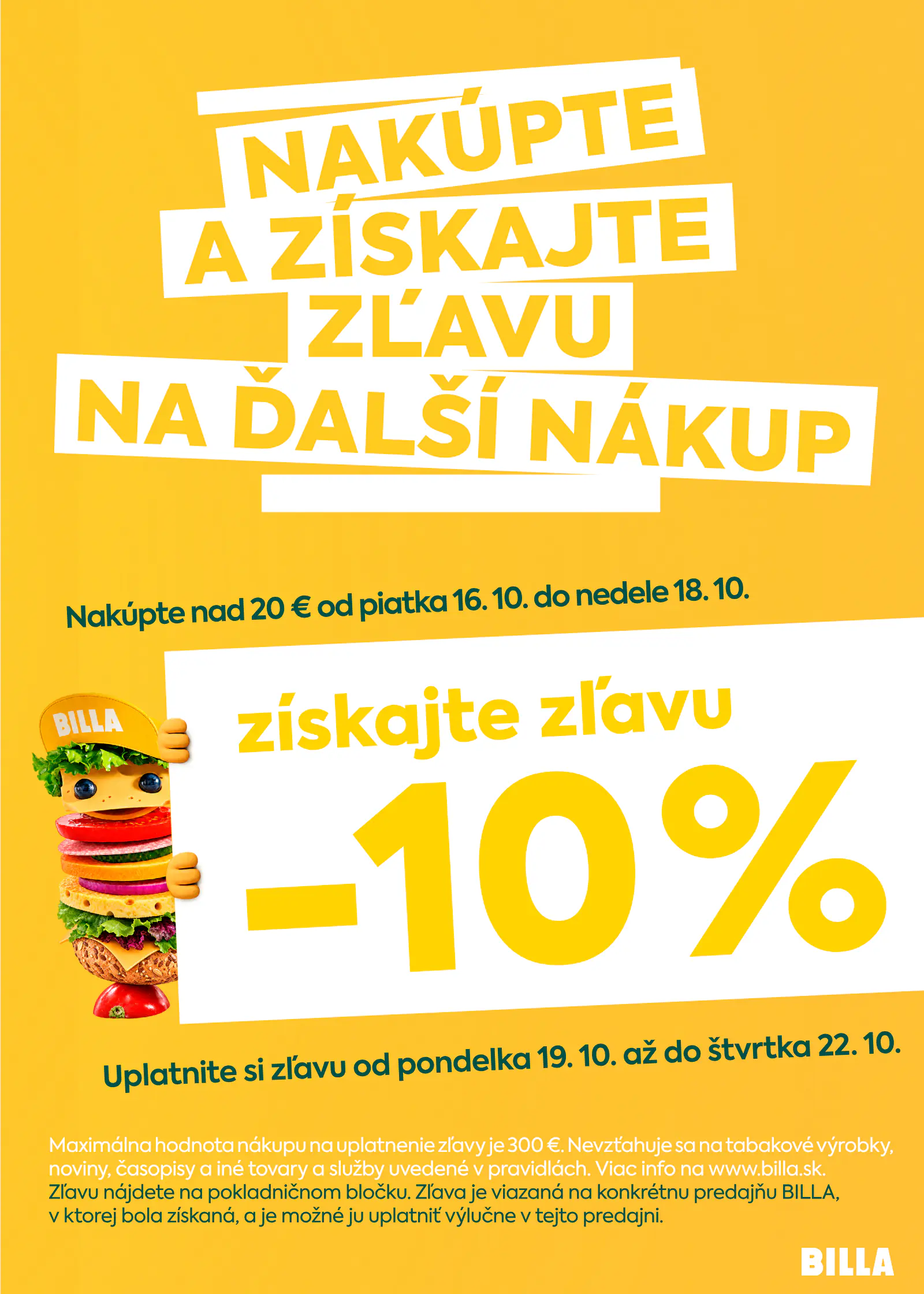 Billa Szlovákia akciós újság, 3. oldal (okt. 14–20.)
