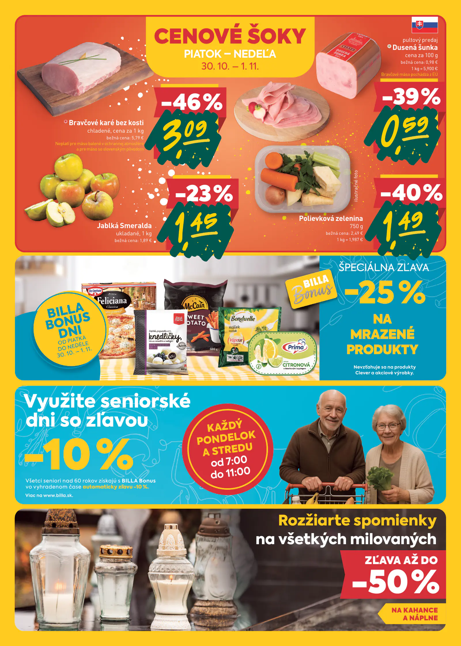 Billa Szlovákia akciós újság, 24. oldal (okt. 28. – nov. 3.)
