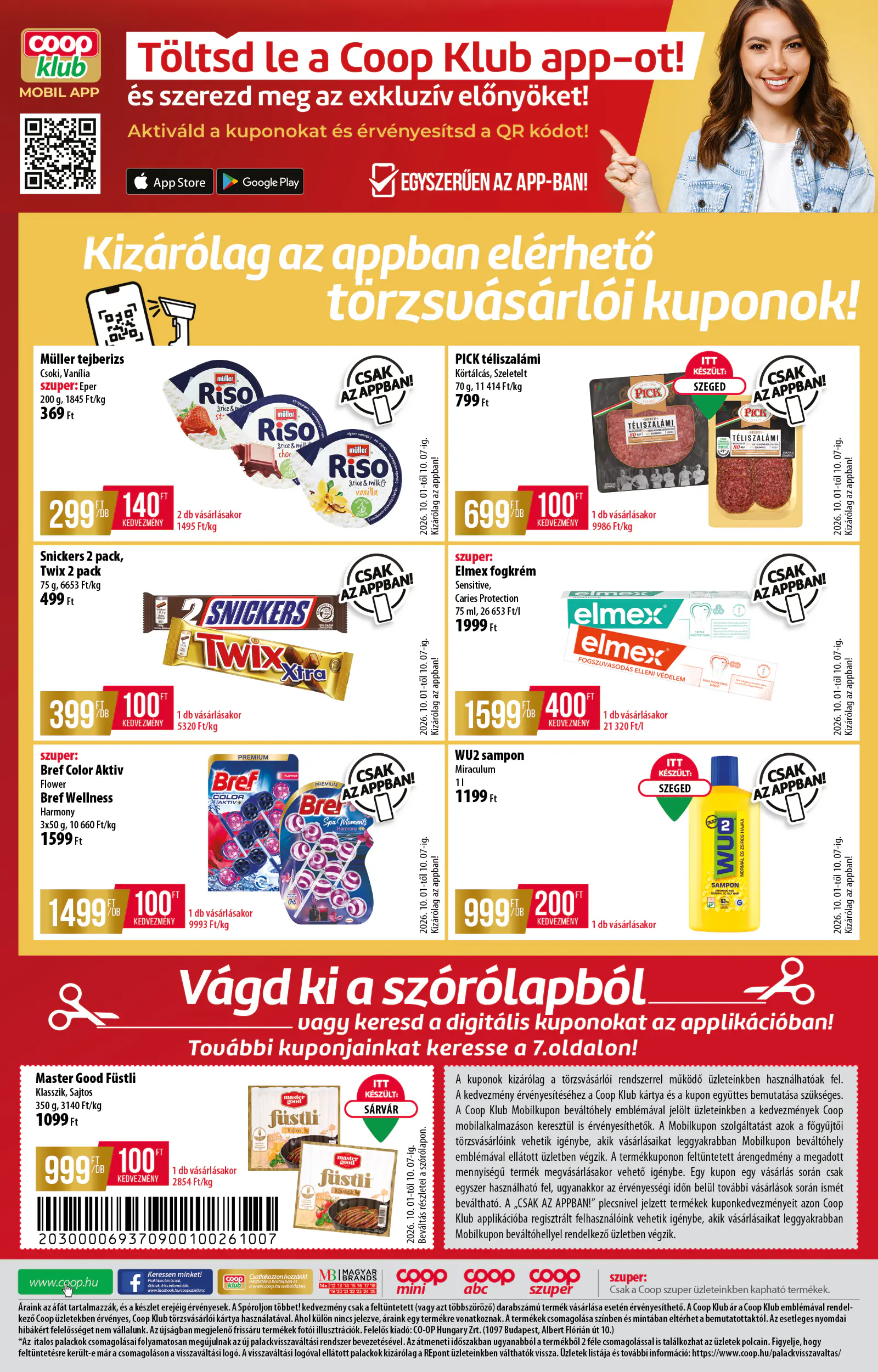 Co-op Star akciós újság, 16. oldal (okt. 1–31.)