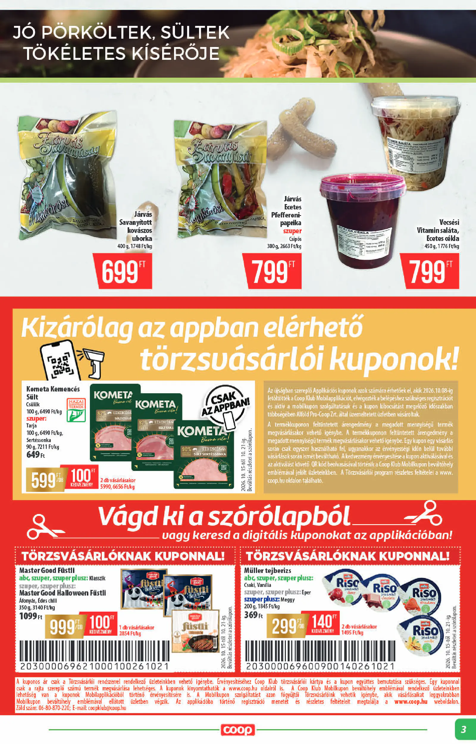 Coop Alföld szórólap 2026. október 3. hét, 3. oldal (okt. 15–21.)