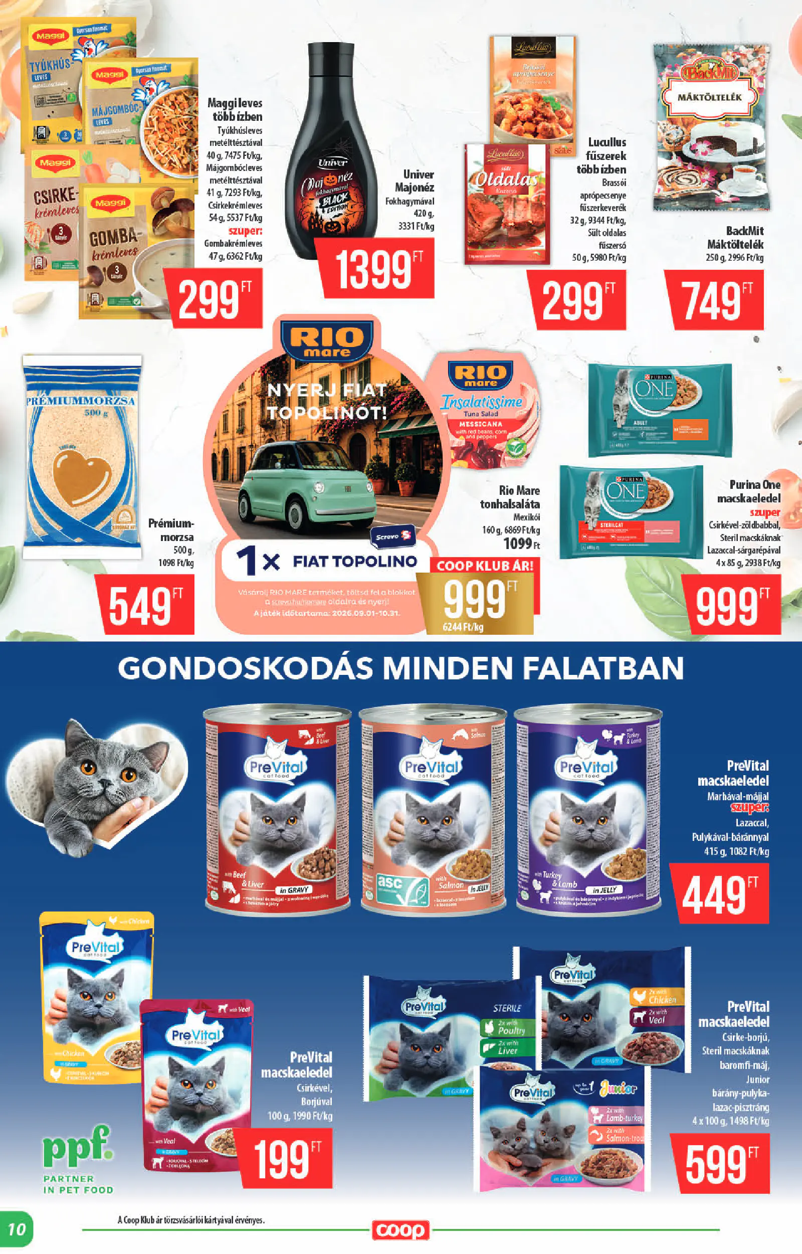 Coop Alföld szórólap 2026. október 3. hét, 10. oldal (okt. 15–21.)
