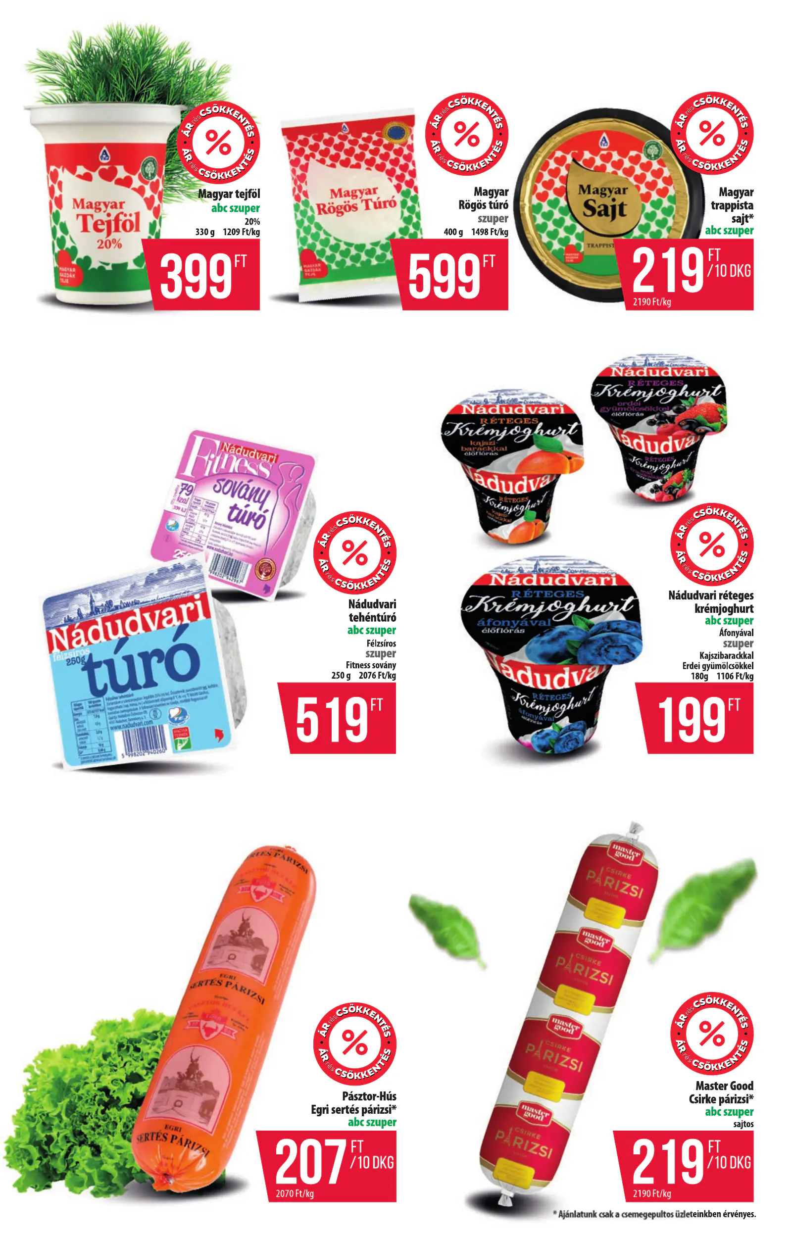 Coop Észak-Kelet szórólap 2026. november 1. hét Szuper Plusz, 3. oldal (okt. 29–31.)