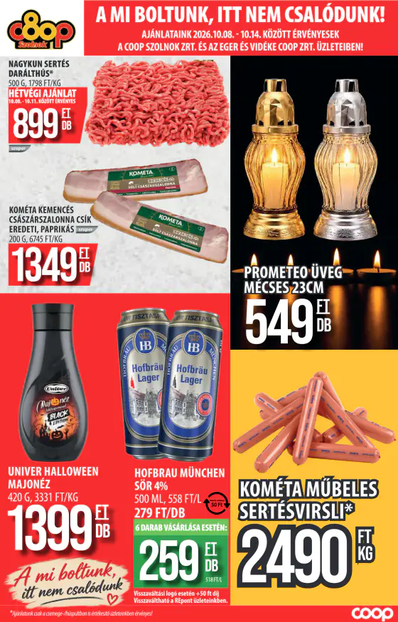 Coop Szolnok akciós újság – okt. 1–31.