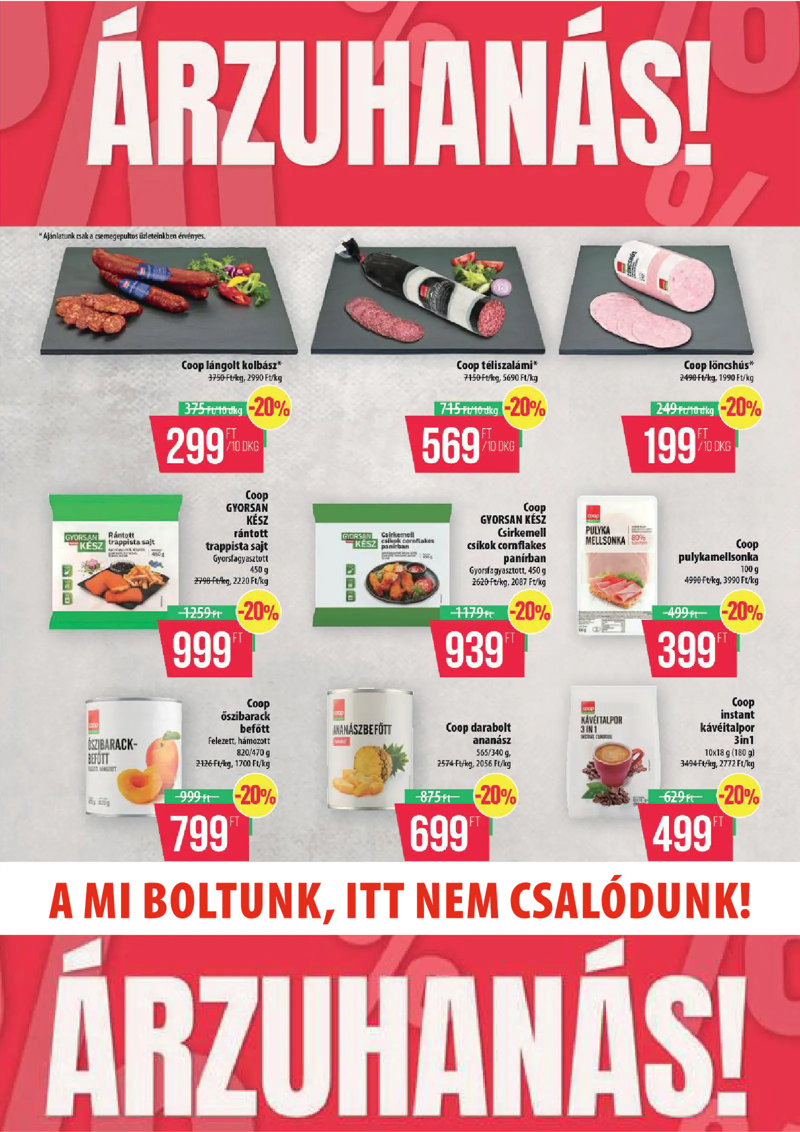 Coop Szolnok akciós újság, 2. oldal (okt. 8–14.)