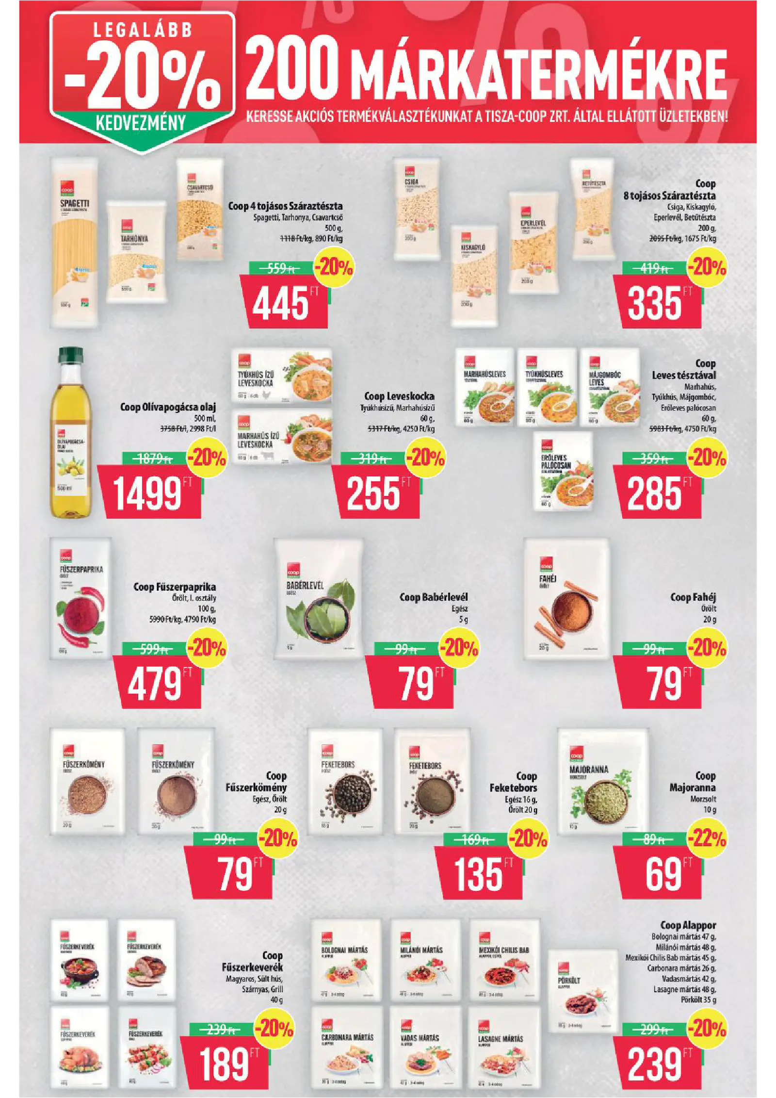 Coop Szolnok akciós újság, 5. oldal (okt. 8–14.)