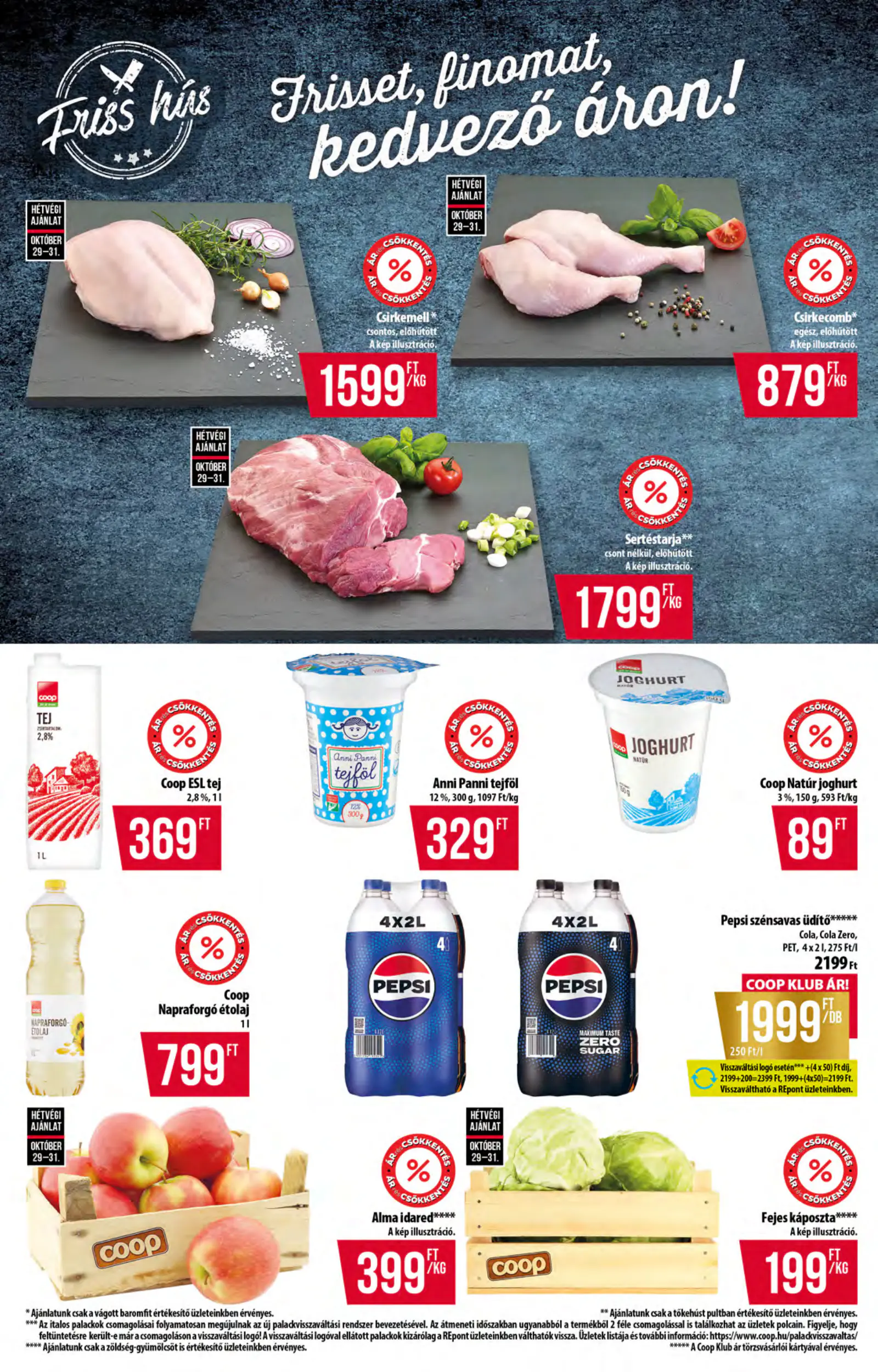Coop Tisza szórólap 2026. november 1. hét Abc-Szuper, 3. oldal (okt. 29. – nov. 4.)
