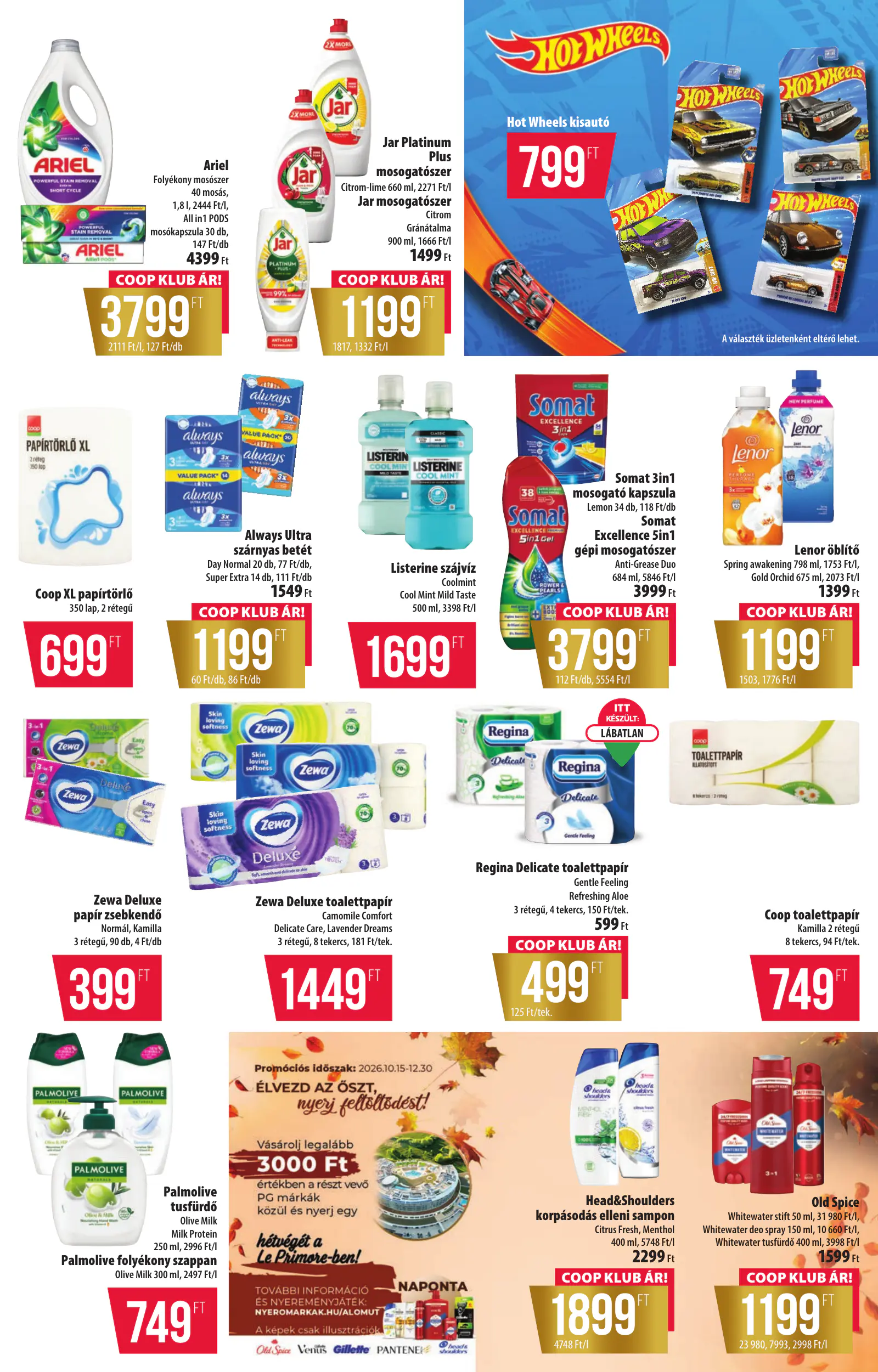Coop Tisza szórólap 2026. november 1. hét Szuper Plusz, 15. oldal (okt. 29–31.)