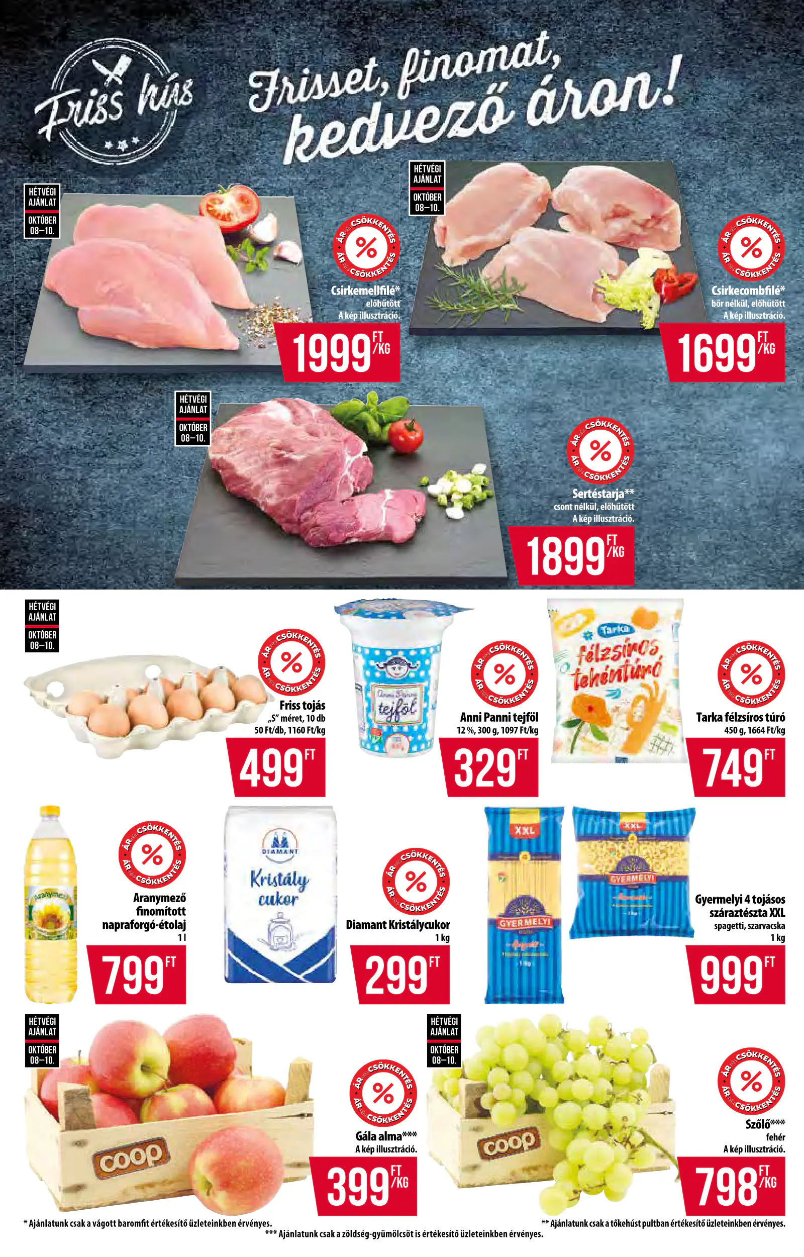Coop Tisza szórólap 2026. október 2. hét Abc-Szuper, 3. oldal (okt. 8–14.)