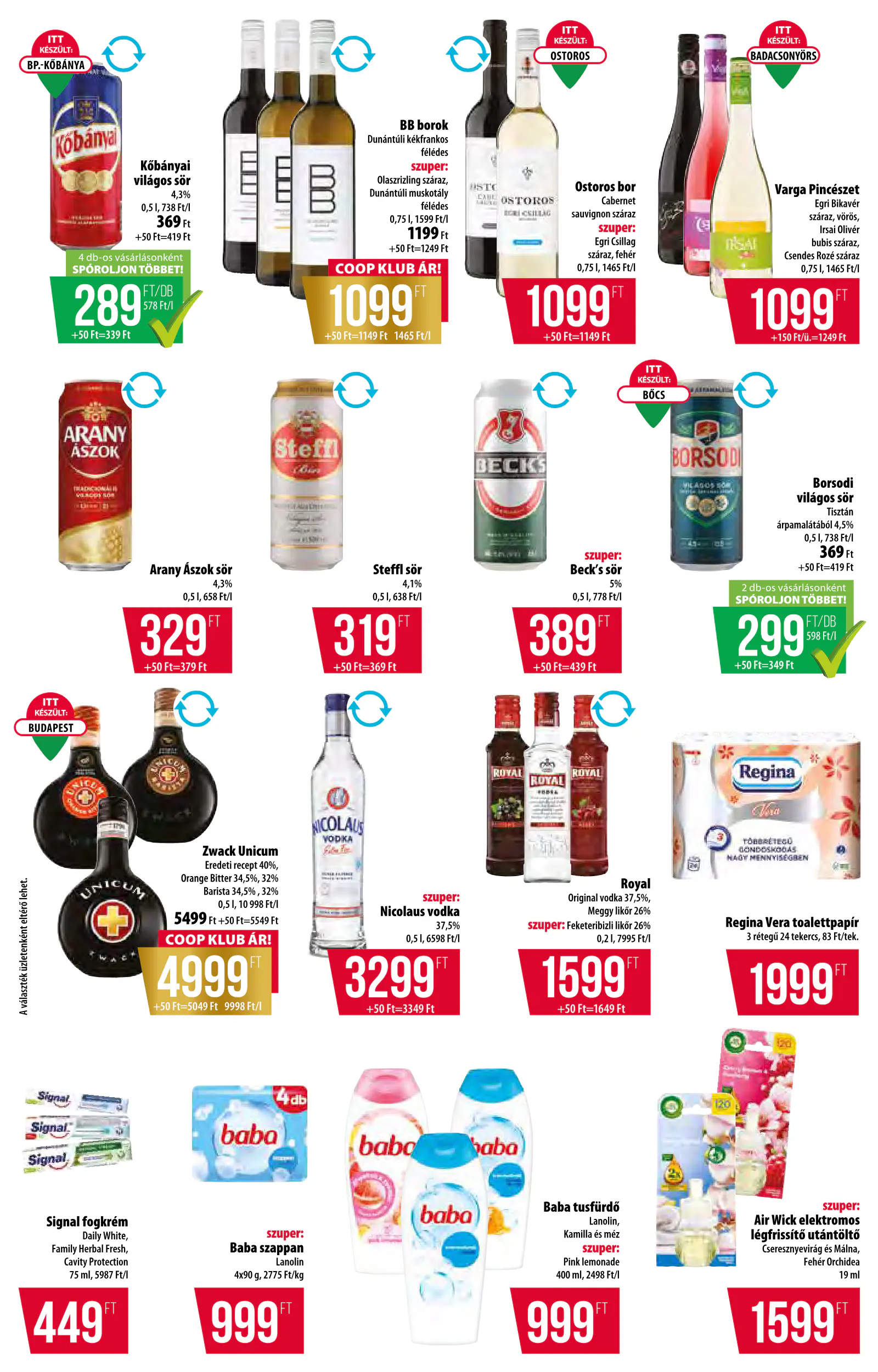 Coop Tisza szórólap 2026. október 2. hét Abc-Szuper, 18. oldal (okt. 8–14.)