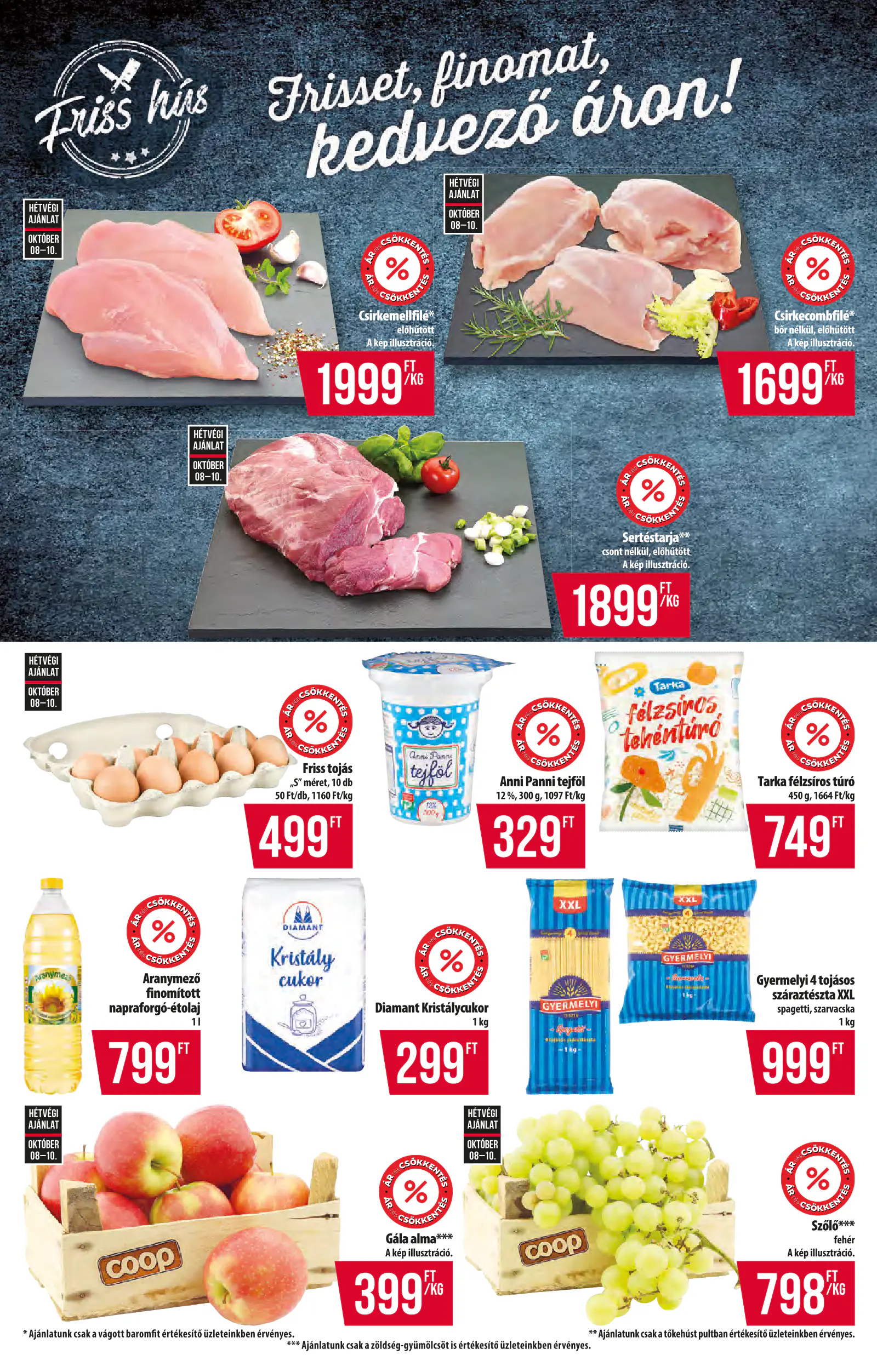 Coop Tisza szórólap 2026. október 2. hét Szuper Plusz, 3. oldal (okt. 8–14.)